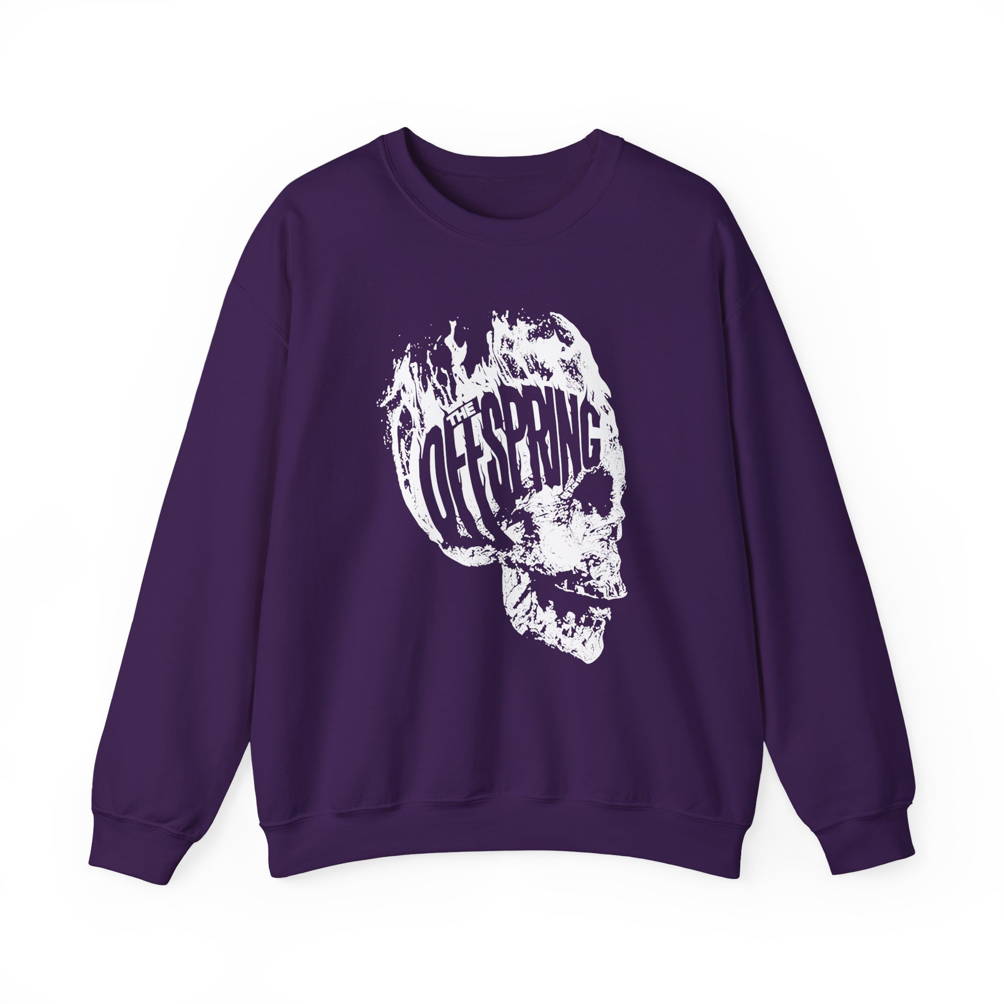The Offspring Flaming Skull Unisex Heavy Blendâ„¢ Crewneck Sweatshirt
