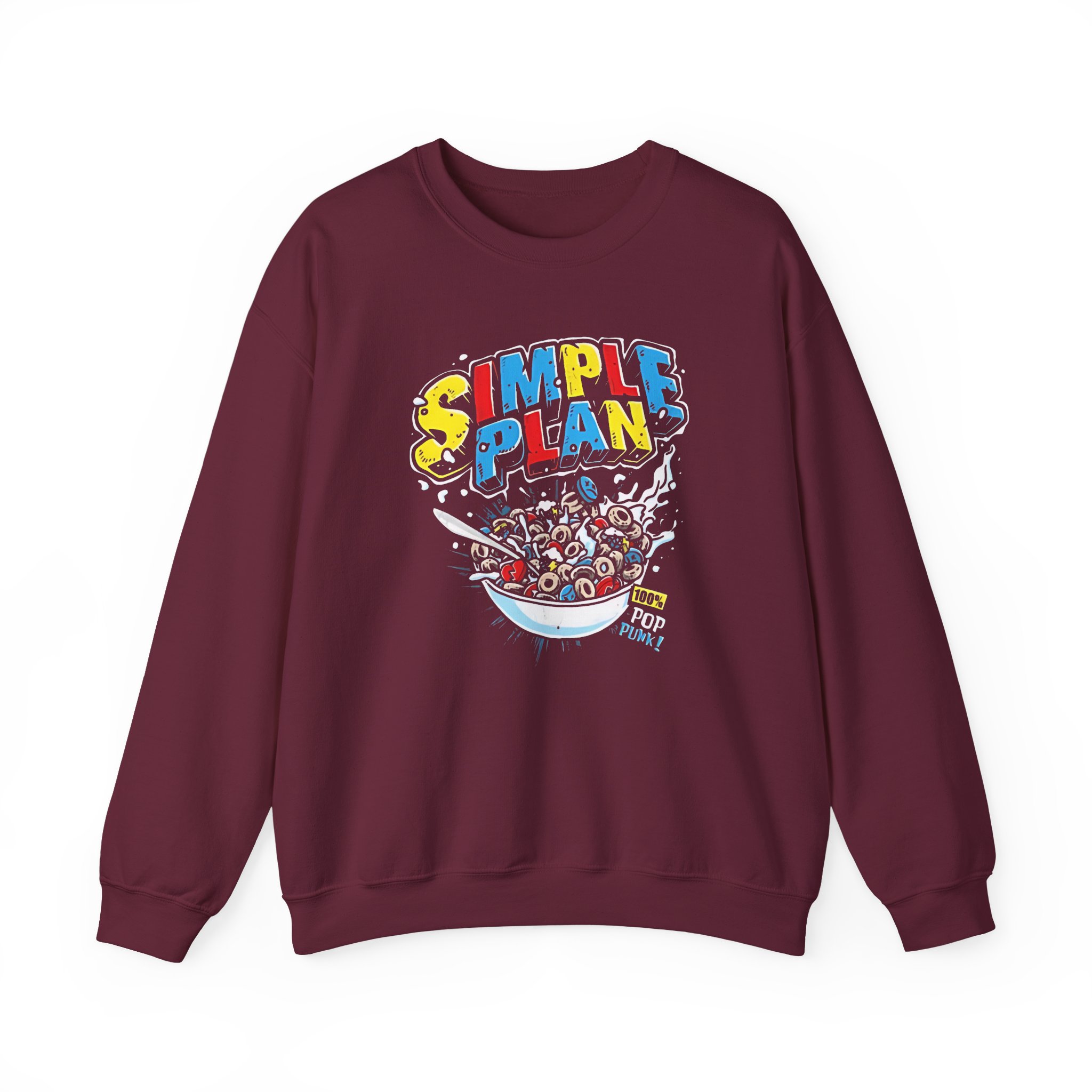 Simple Plan Cereal Unisex Heavy Blendâ„¢ Crewneck Sweatshirt