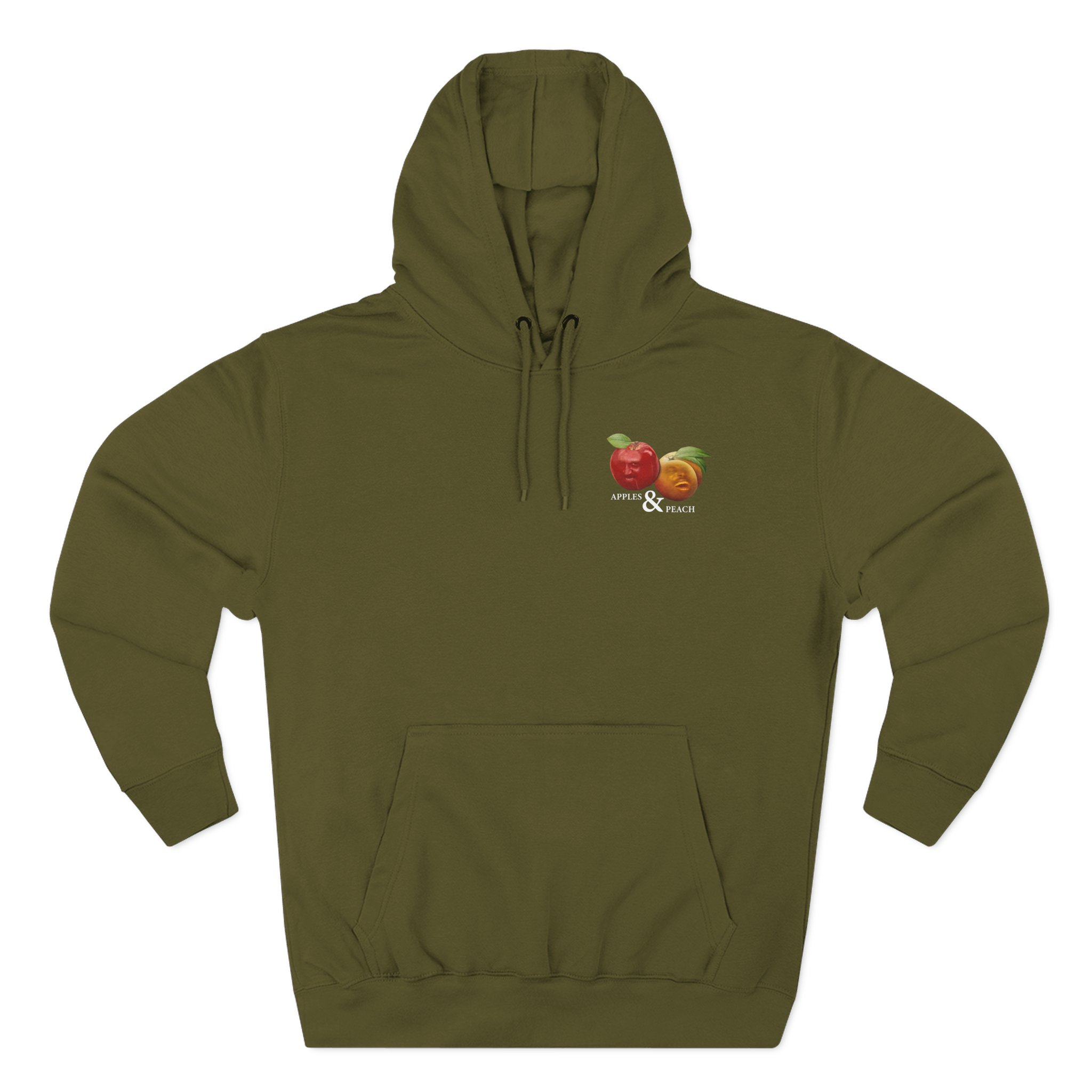 Aba & Peach Three-Panel Fleece Hoodie