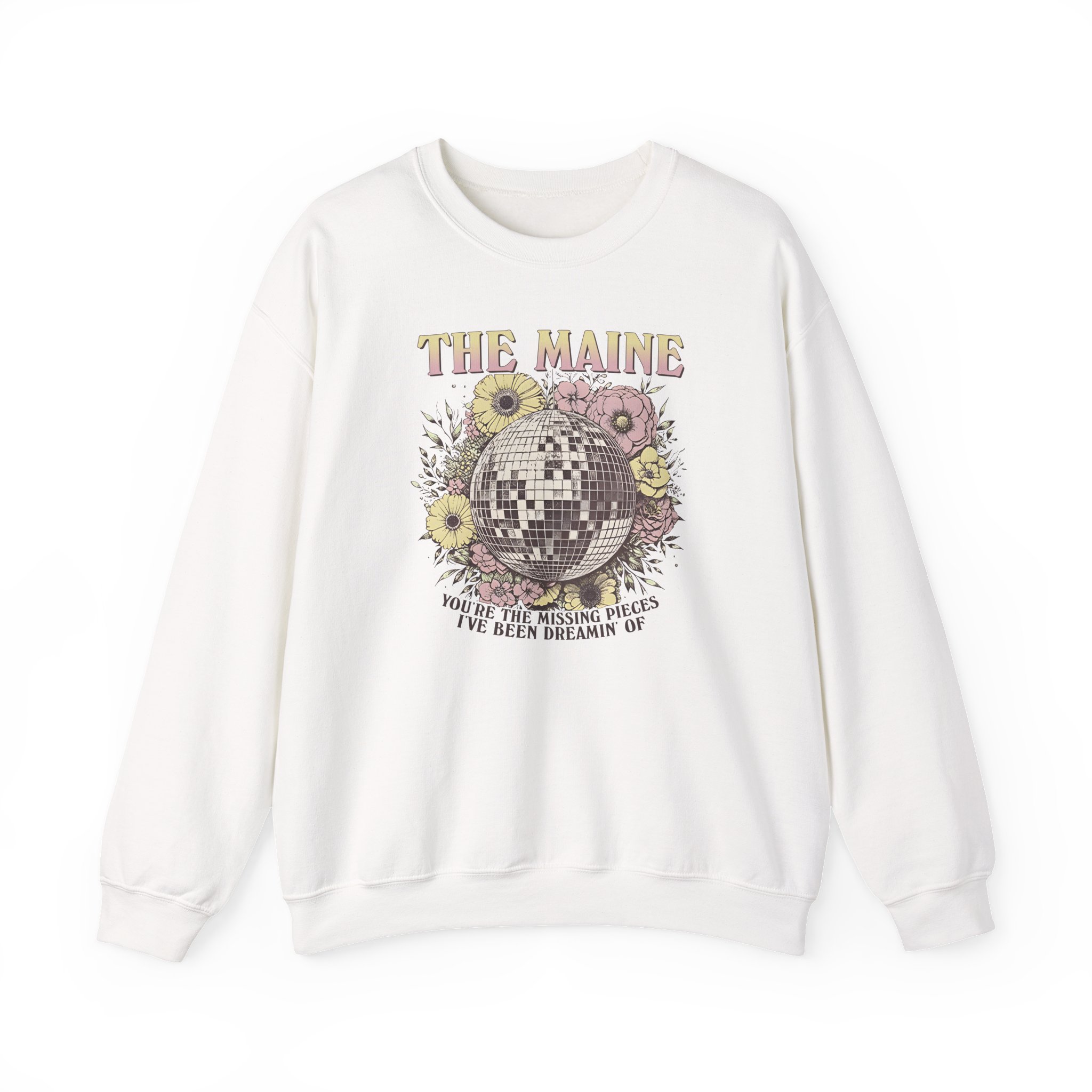 The Maine Floral Disco Unisex Heavy Blend Crewneck Sweatshirt