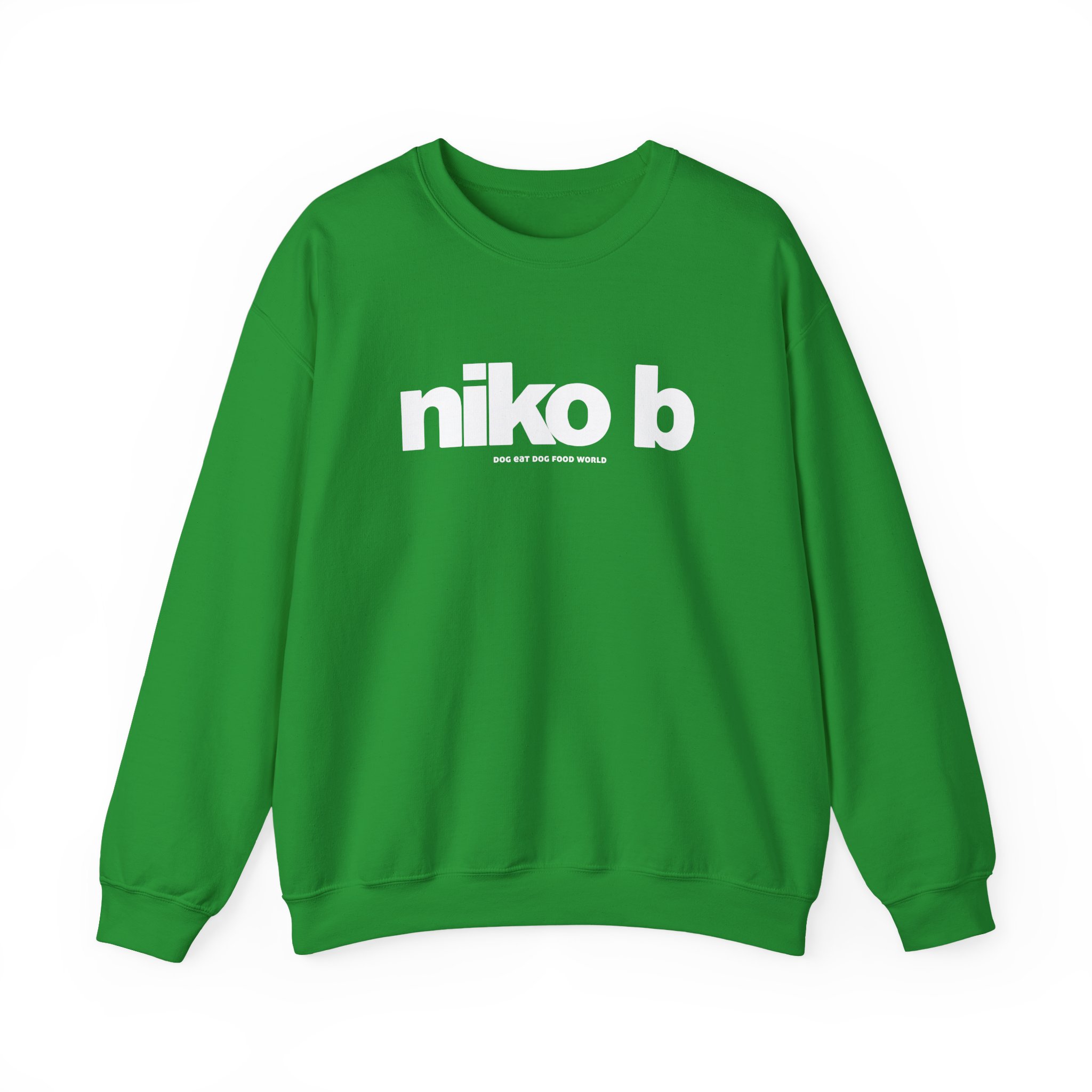 Niko B Dog Eat Dog Food World Unisex Heavy Blend Crewneck Sweatshirt