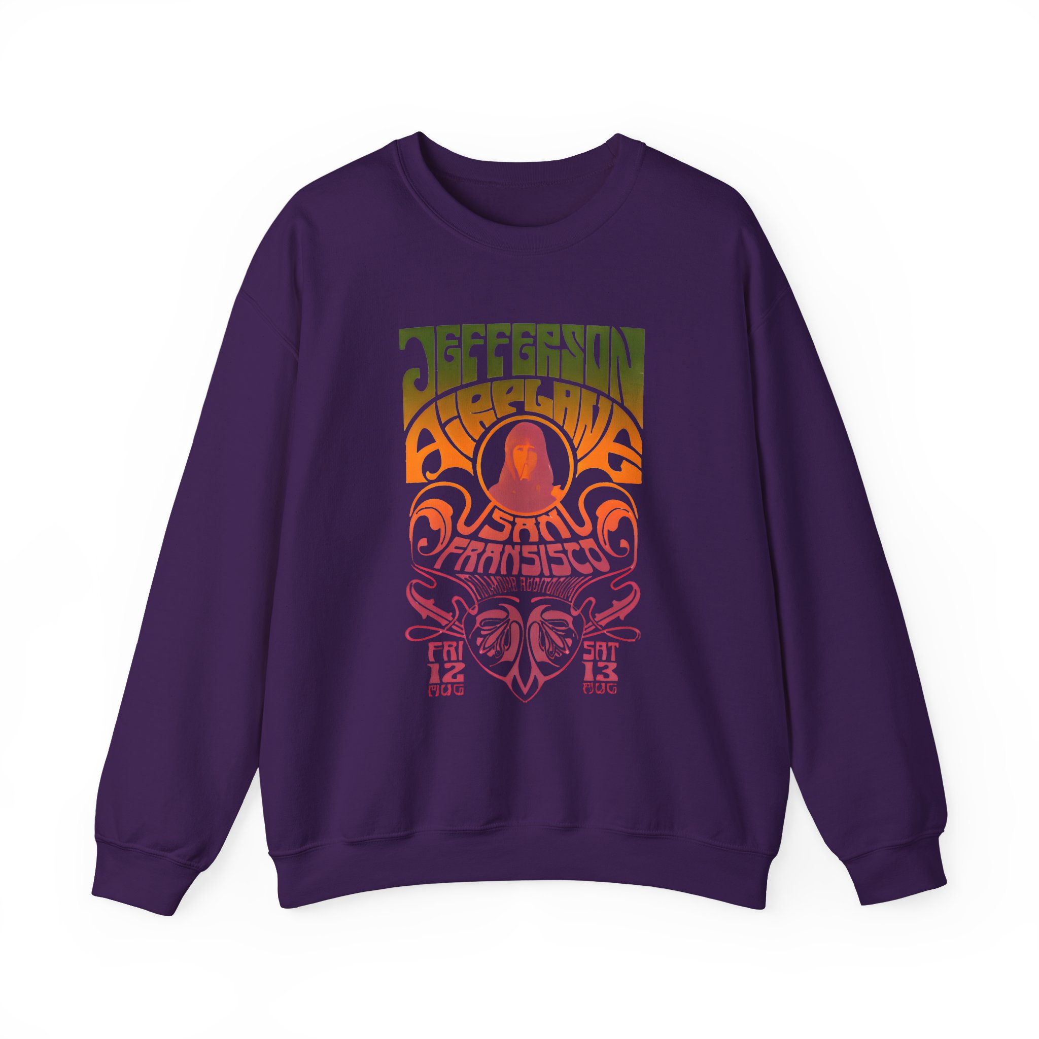 Jefferson Airplane Psychedelic Unisex Heavy Blendâ„¢ Crewneck Sweatshirt