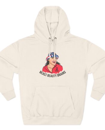 Ilona Maher Beast Beauty Brains Three-Panel Fleece Hoodie
