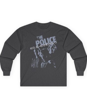 The Police Japan Retro Unisex Ultra Cotton Long Sleeve Tee