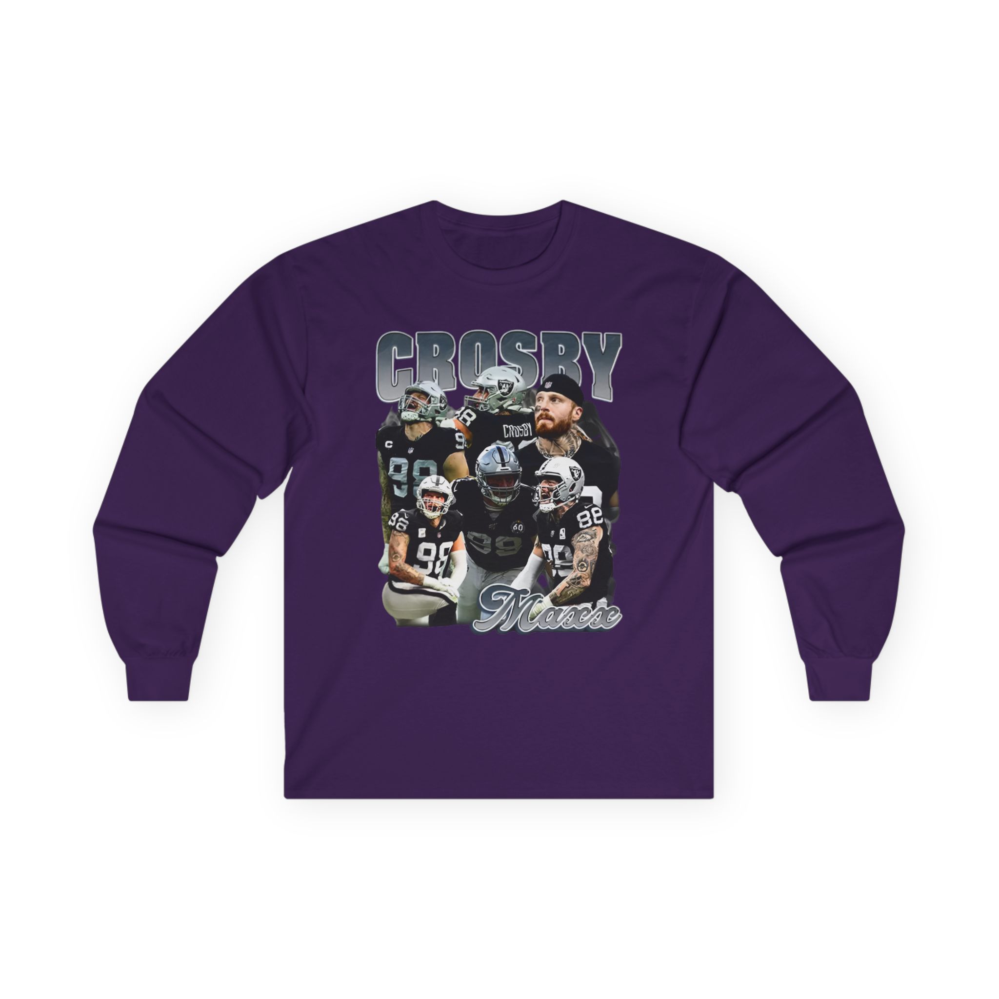 Maxx Crosby COLLAGE Unisex Ultra Cotton Long Sleeve Tee