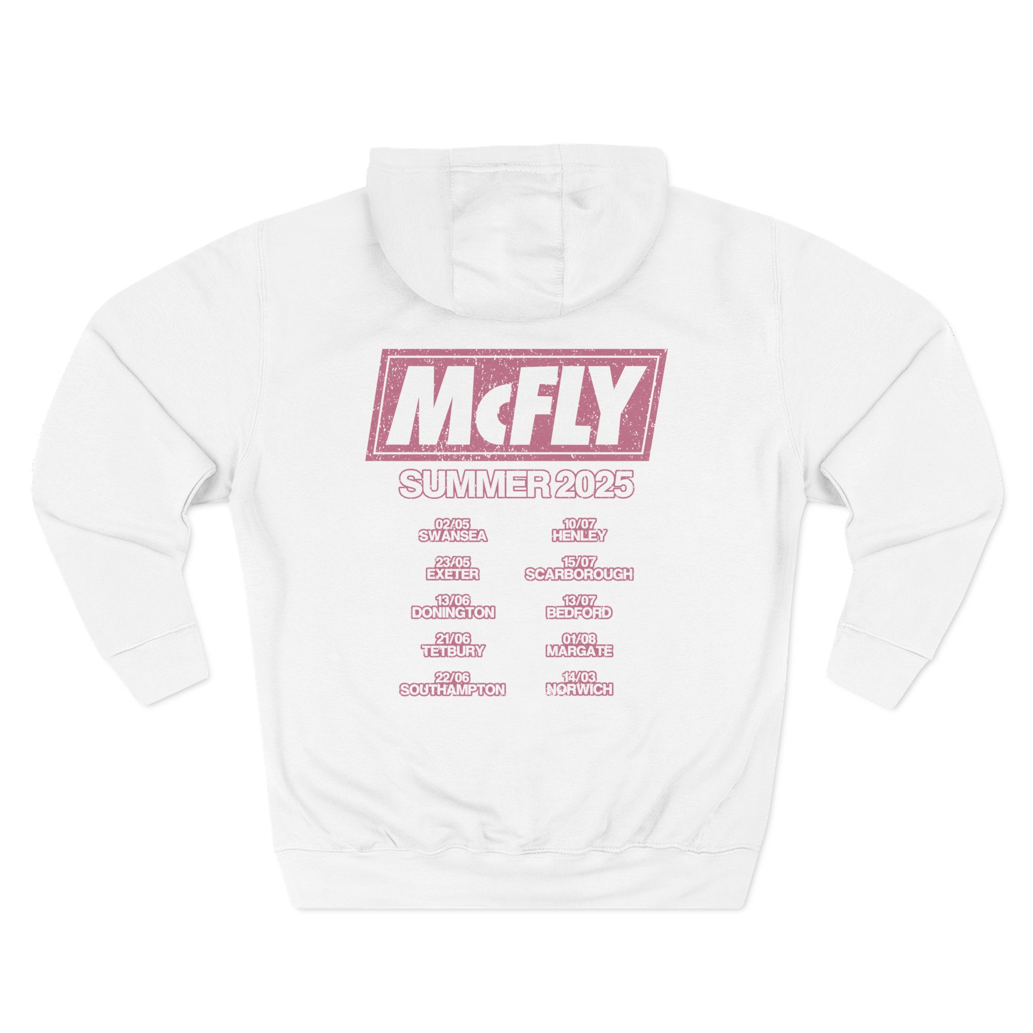 Mcfly Summer 2025 Tour Three-panel Fleece Hoodie