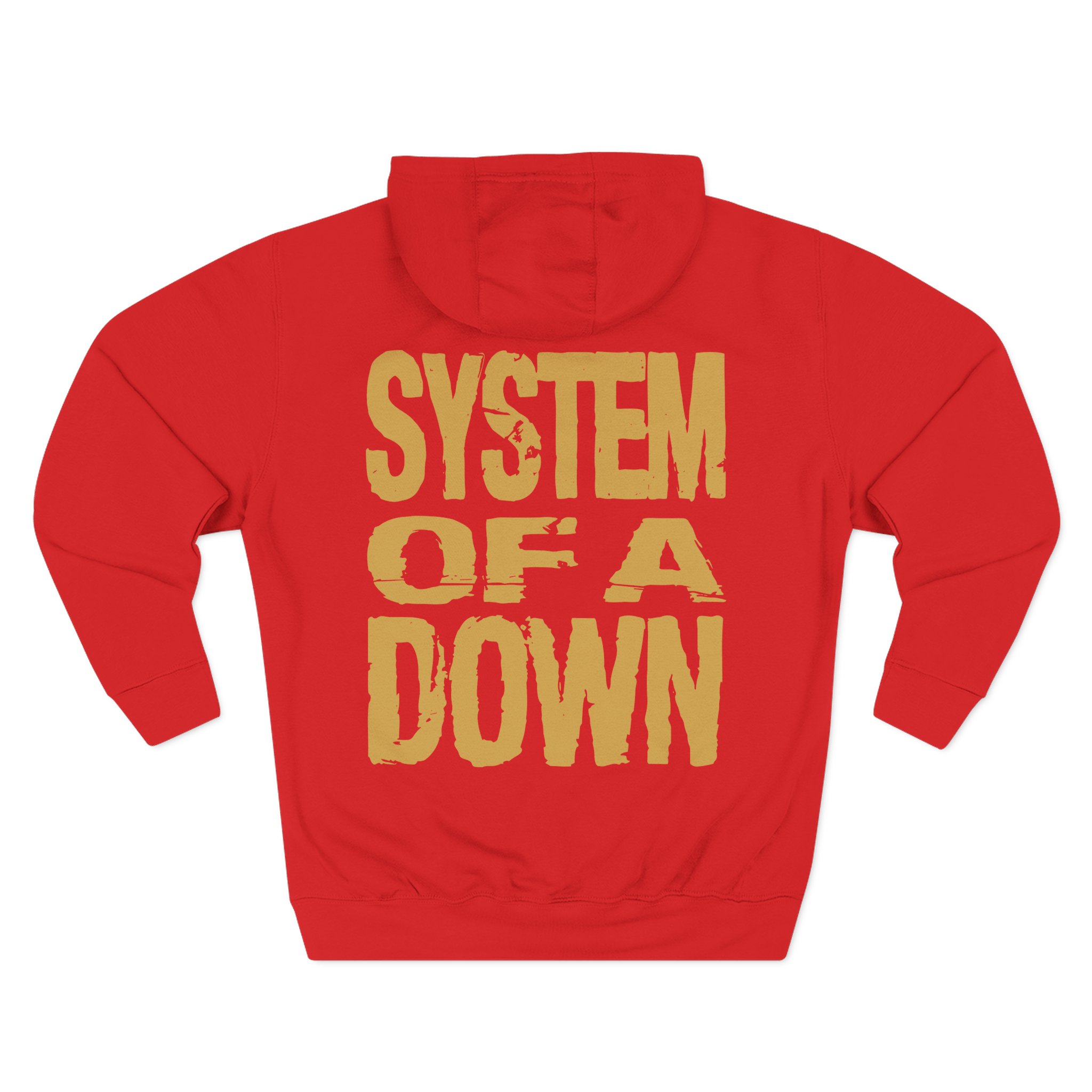 System of a Down Gold Hand Three-Panel Fleece Hoodie