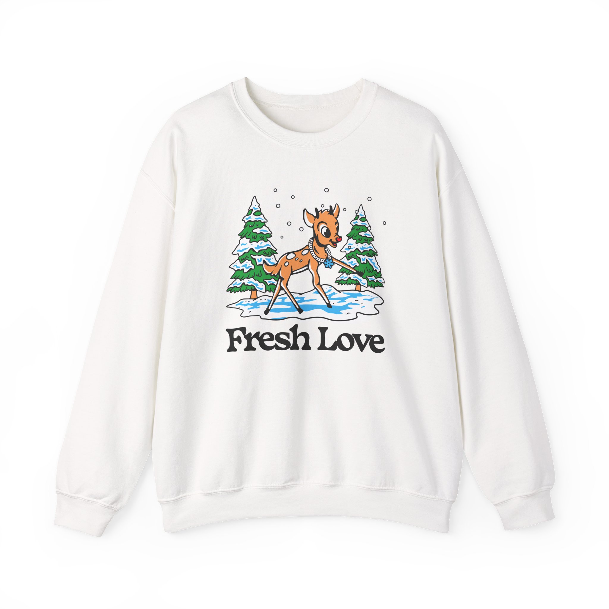 Fresh Love Snow Dough Unisex Heavy Blendâ„¢ Crewneck Sweatshirt