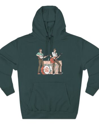 Avett Brothers on Stage Three-Panel Fleece Hoodie