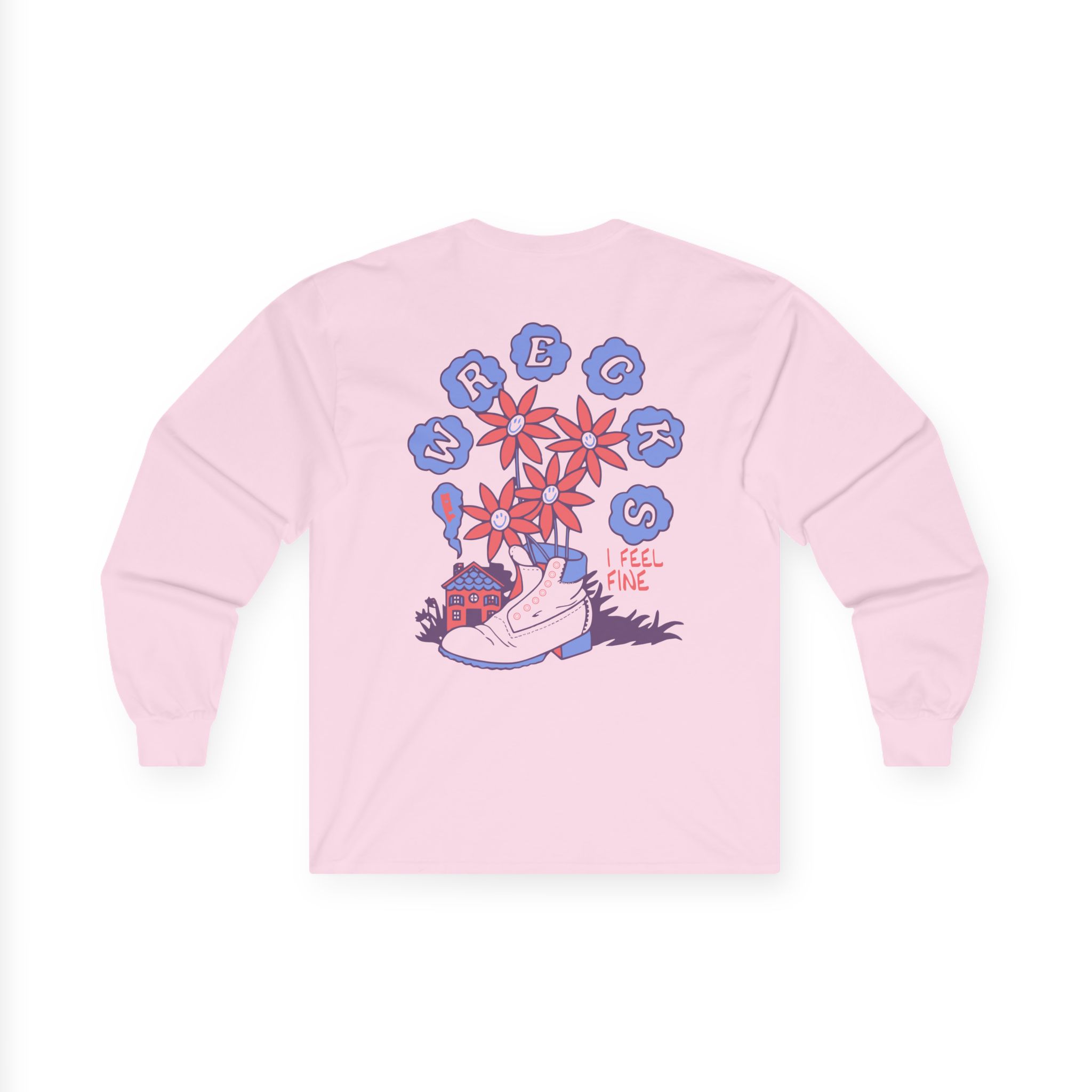 The Wrecks Floral Unisex Ultra Cotton Long Sleeve Tee