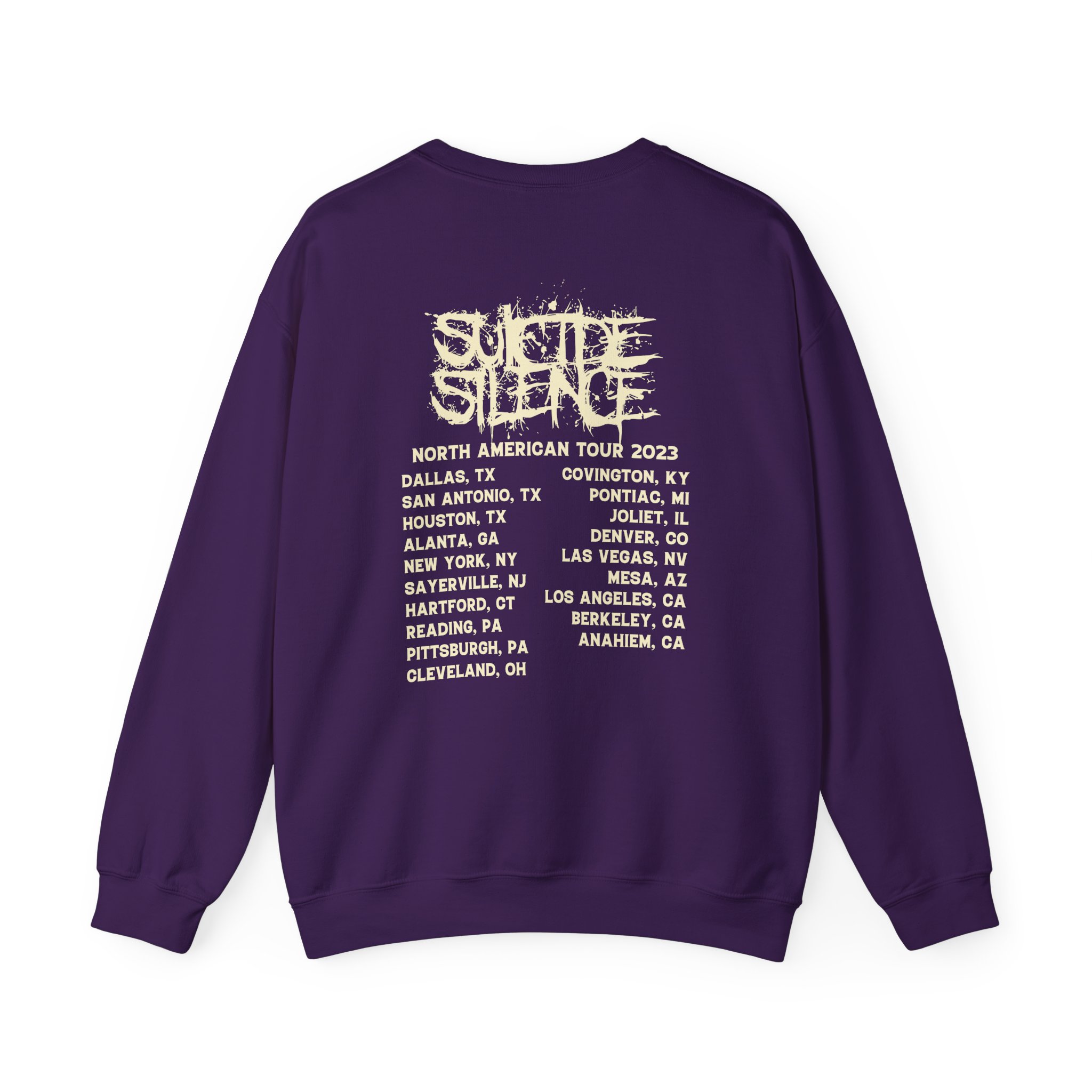 Suicide Silence Rymd Cover Tour 2023 Unisex Heavy Blendâ„¢ Crewneck Sweatshirt
