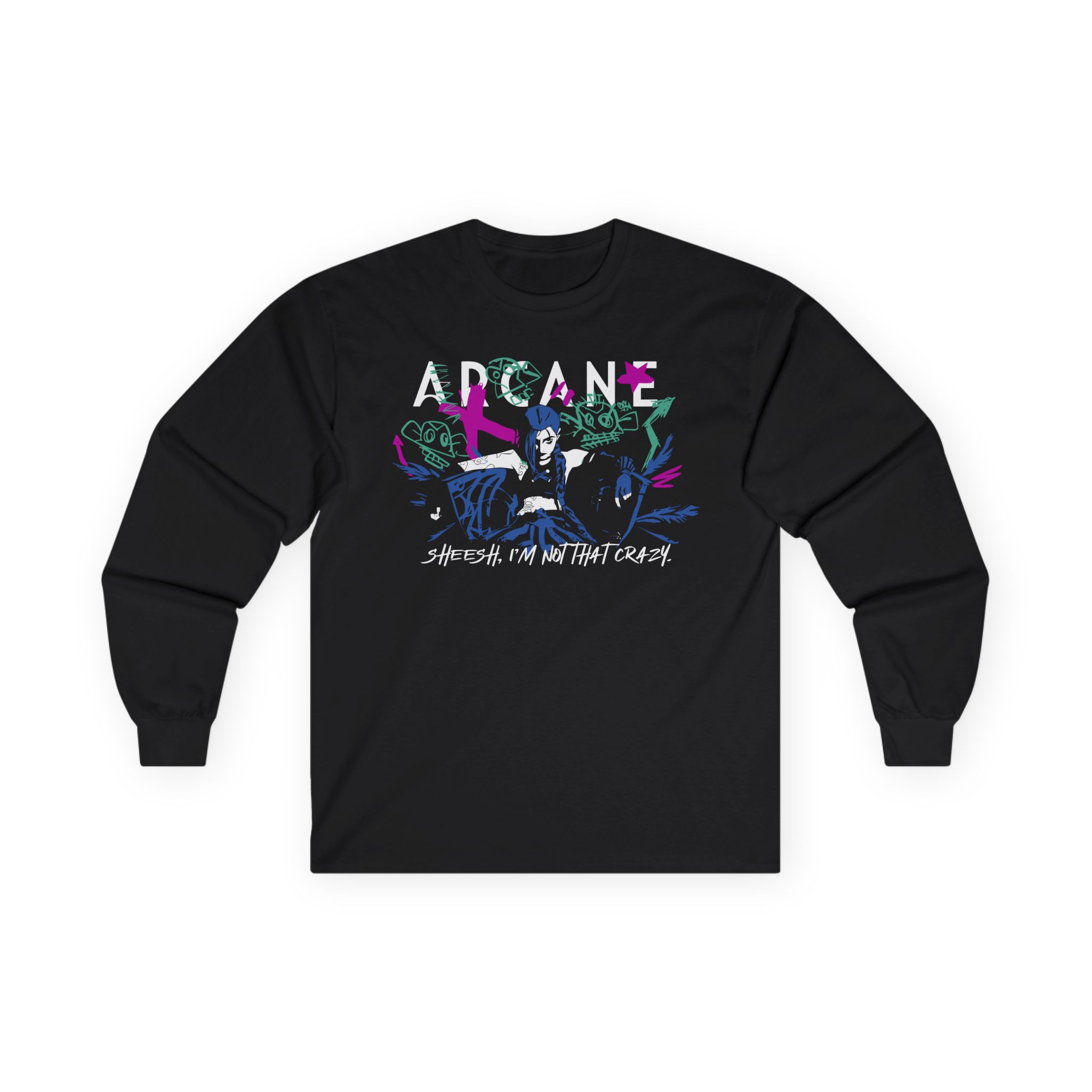 Jinx Arcane Unisex Ultra Cotton Long Sleeve Tee