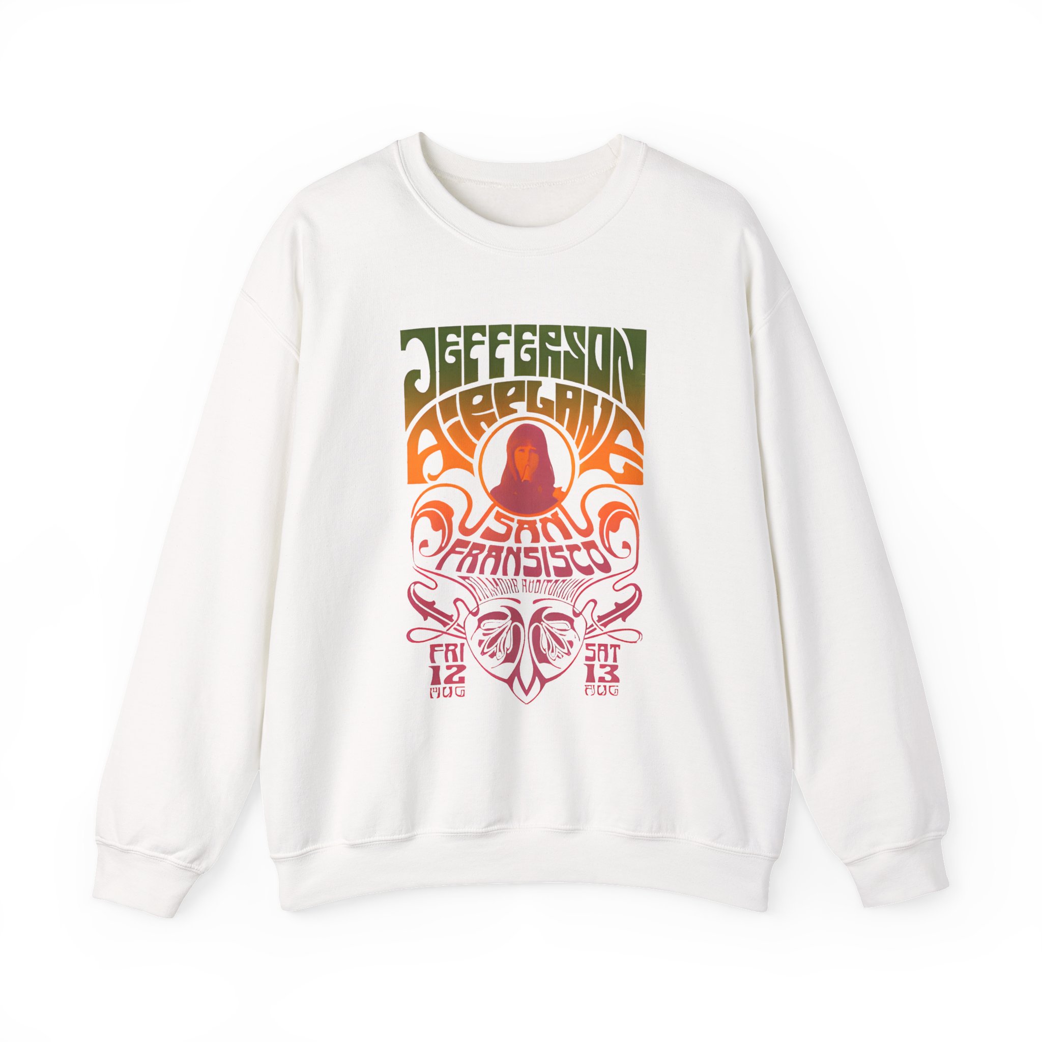 Jefferson Airplane Psychedelic Unisex Heavy Blendâ„¢ Crewneck Sweatshirt