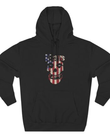 Misfits Stars and Stripes Fiend Skull Three-Panel Fleece Hoodie