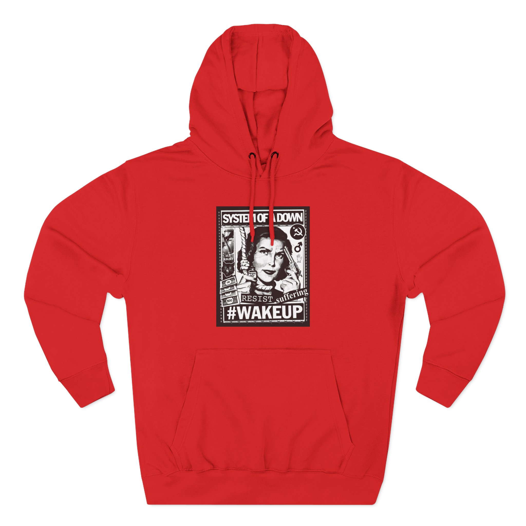 System of a Down Awake Distressed Three-Panel Fleece Hoodie