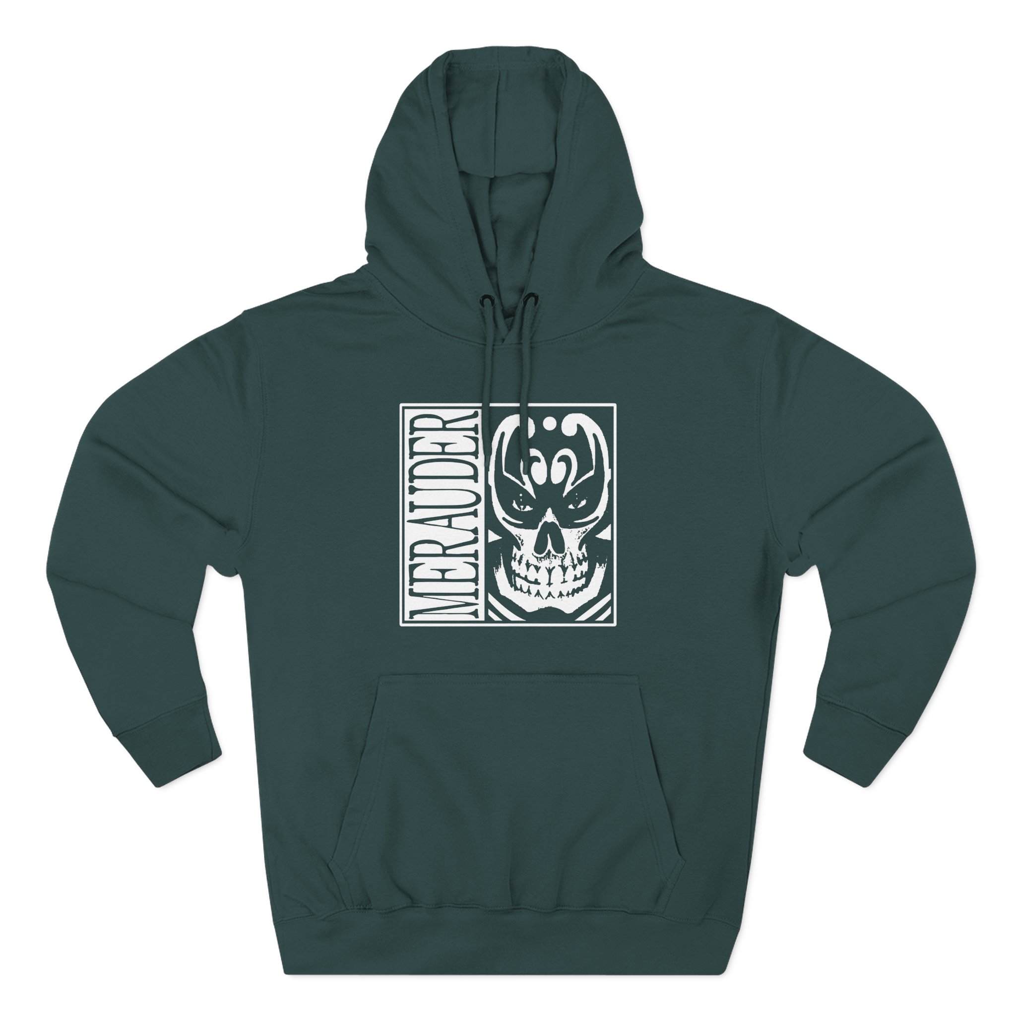 Merauder Skull Three-Panel Fleece Hoodie