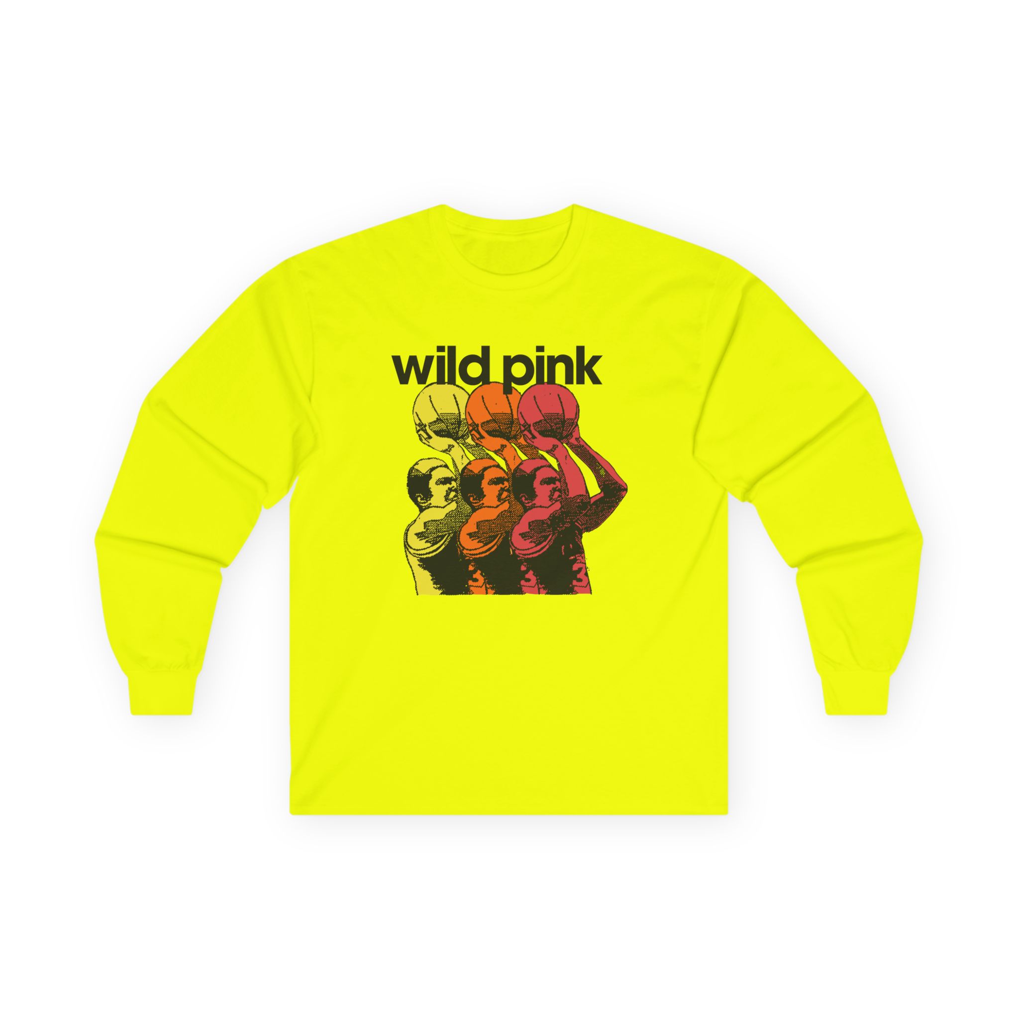 Wild Pink Basketball Unisex Ultra Cotton Long Sleeve Tee