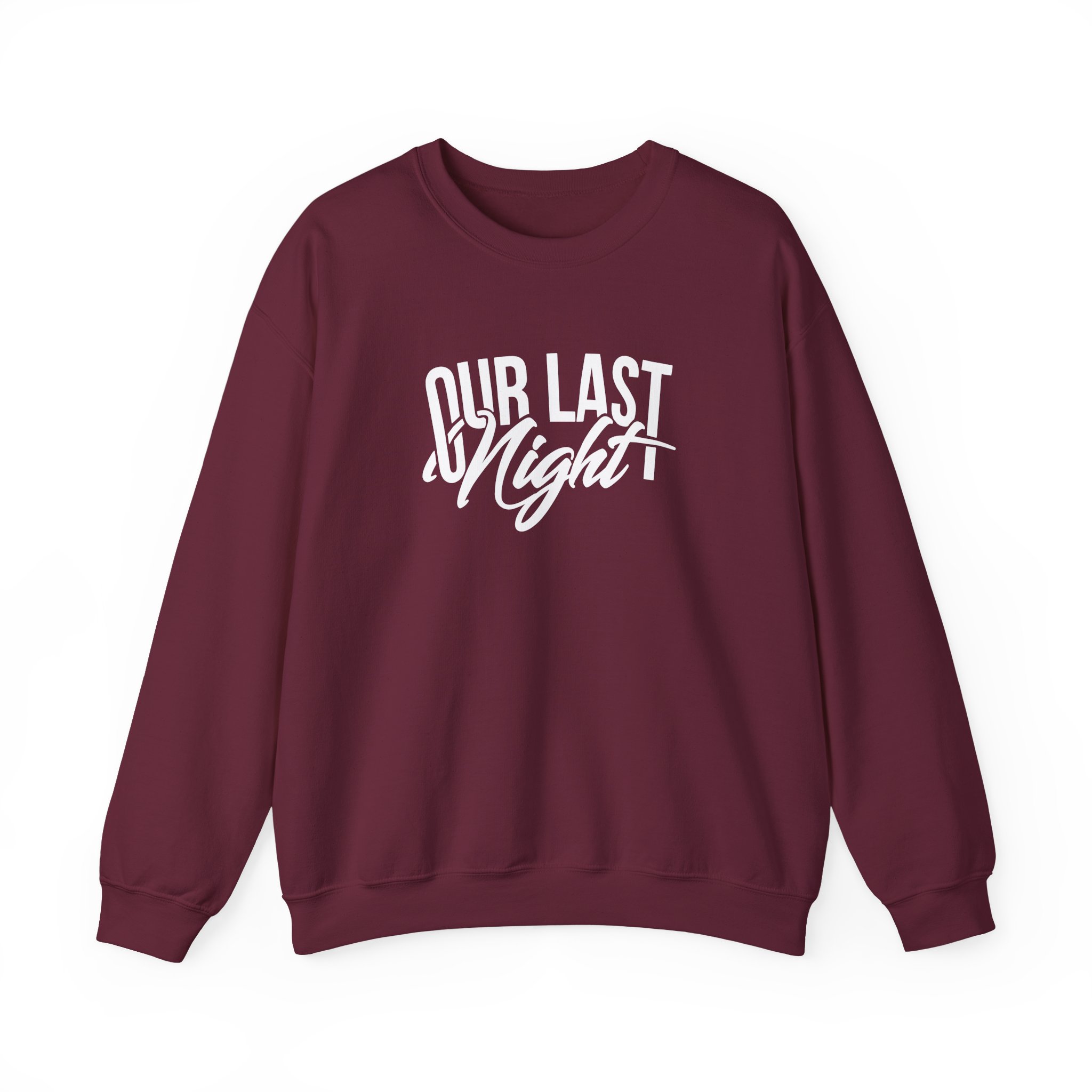 Our Last Night Script Unisex Heavy Blendâ„¢ Crewneck Sweatshirt