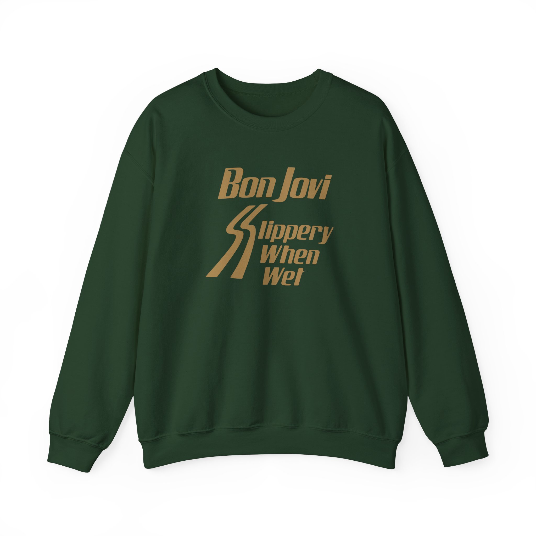 Bon Jovi Slippery When Wet Unisex Heavy Blendâ„¢ Crewneck Sweatshirt