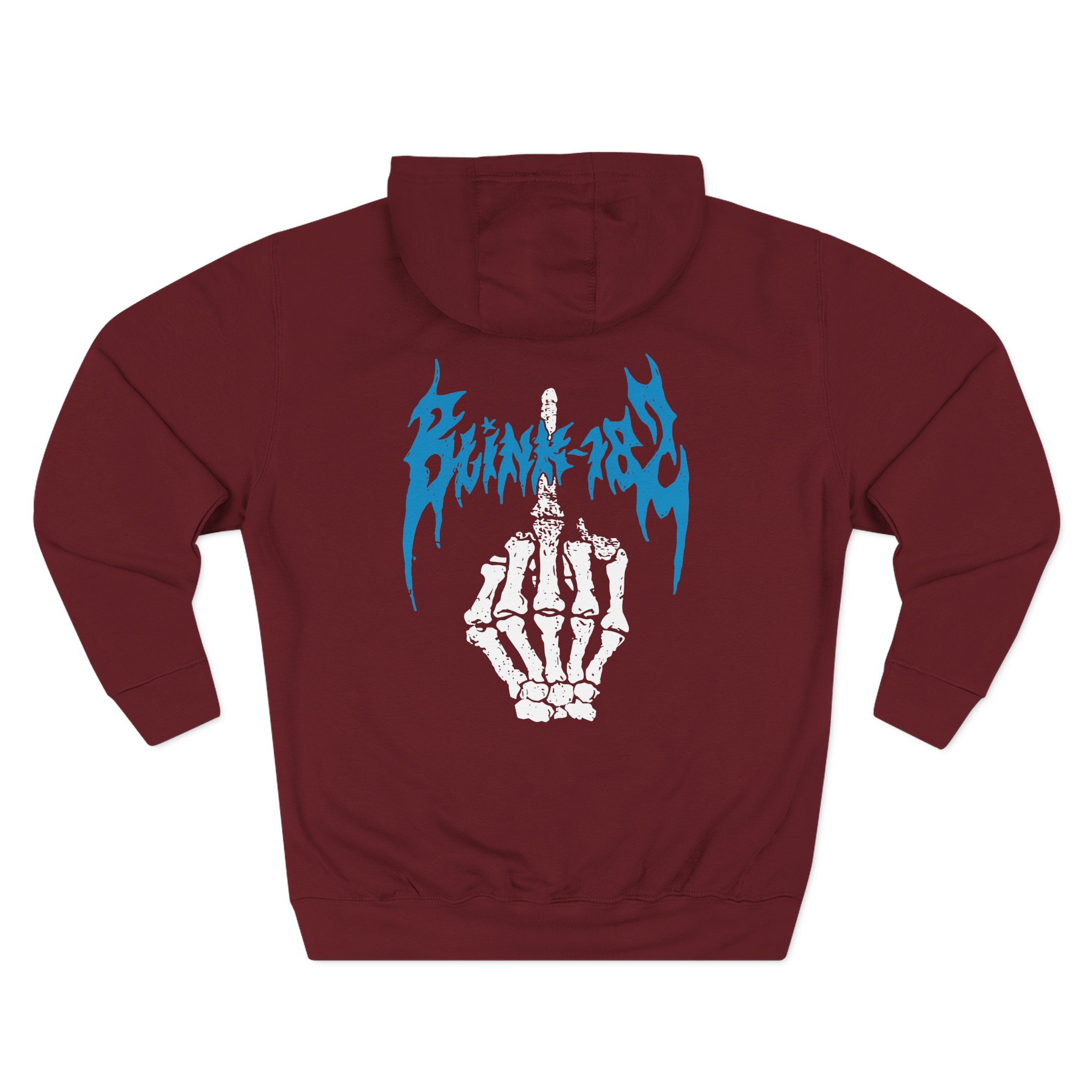 Blink 182 Middle Finger Three-Panel Fleece Hoodie