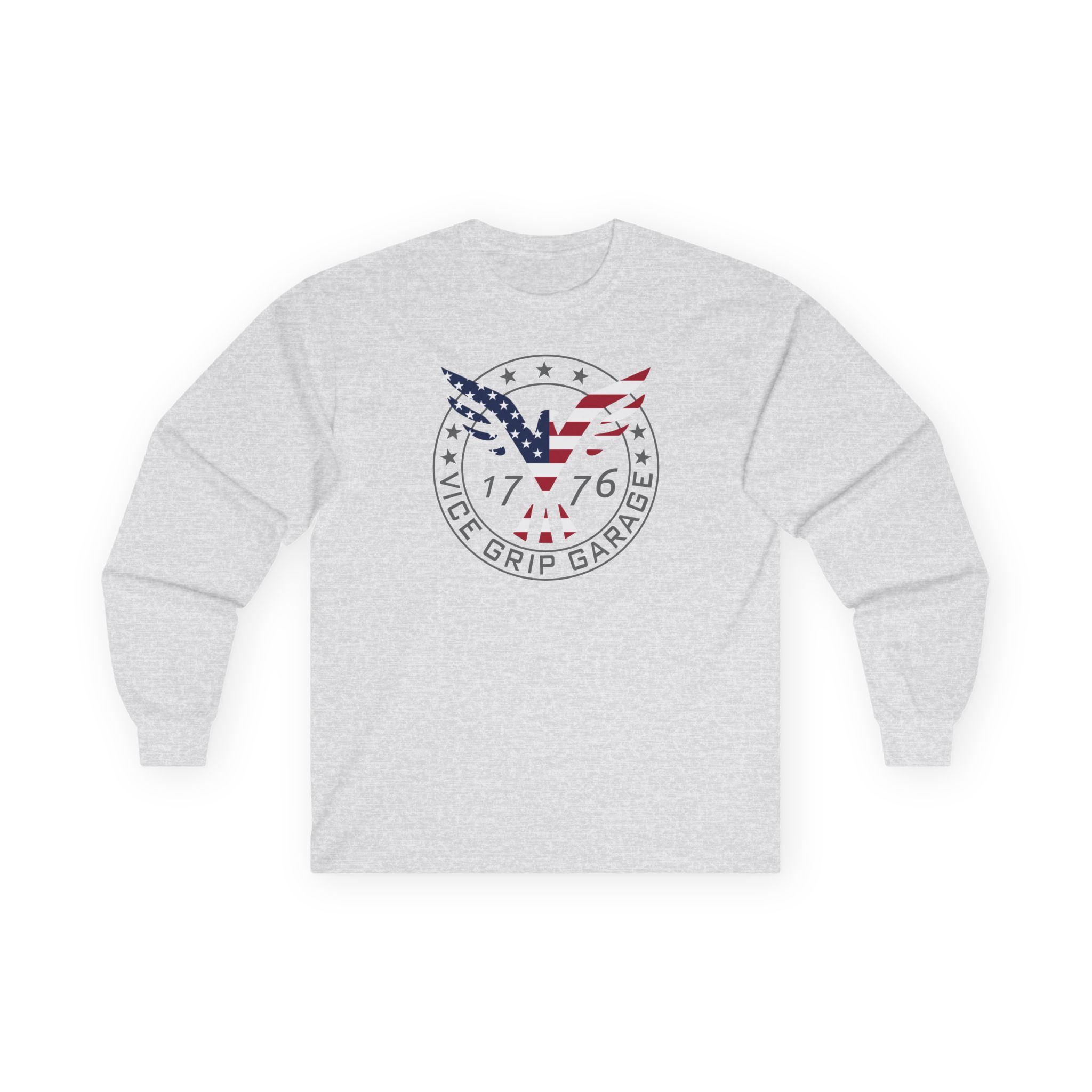 Vicegripgarage Patriotic Flying Eagle Unisex Ultra Cotton Long Sleeve Tee