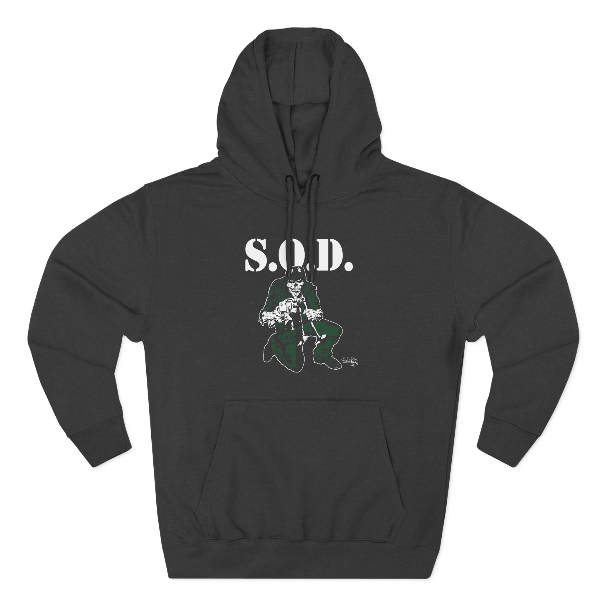 Stormtroopers of Death S.o.d. Schism Tour "85" Speak English or Die Three-Panel Fleece Hoodie