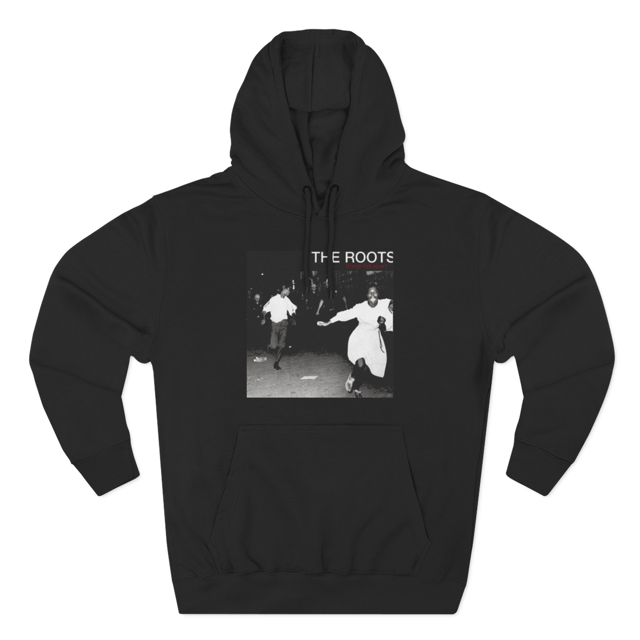 The Roots Things Fall Apart Album Cover Three-Panel Fleece Hoodie