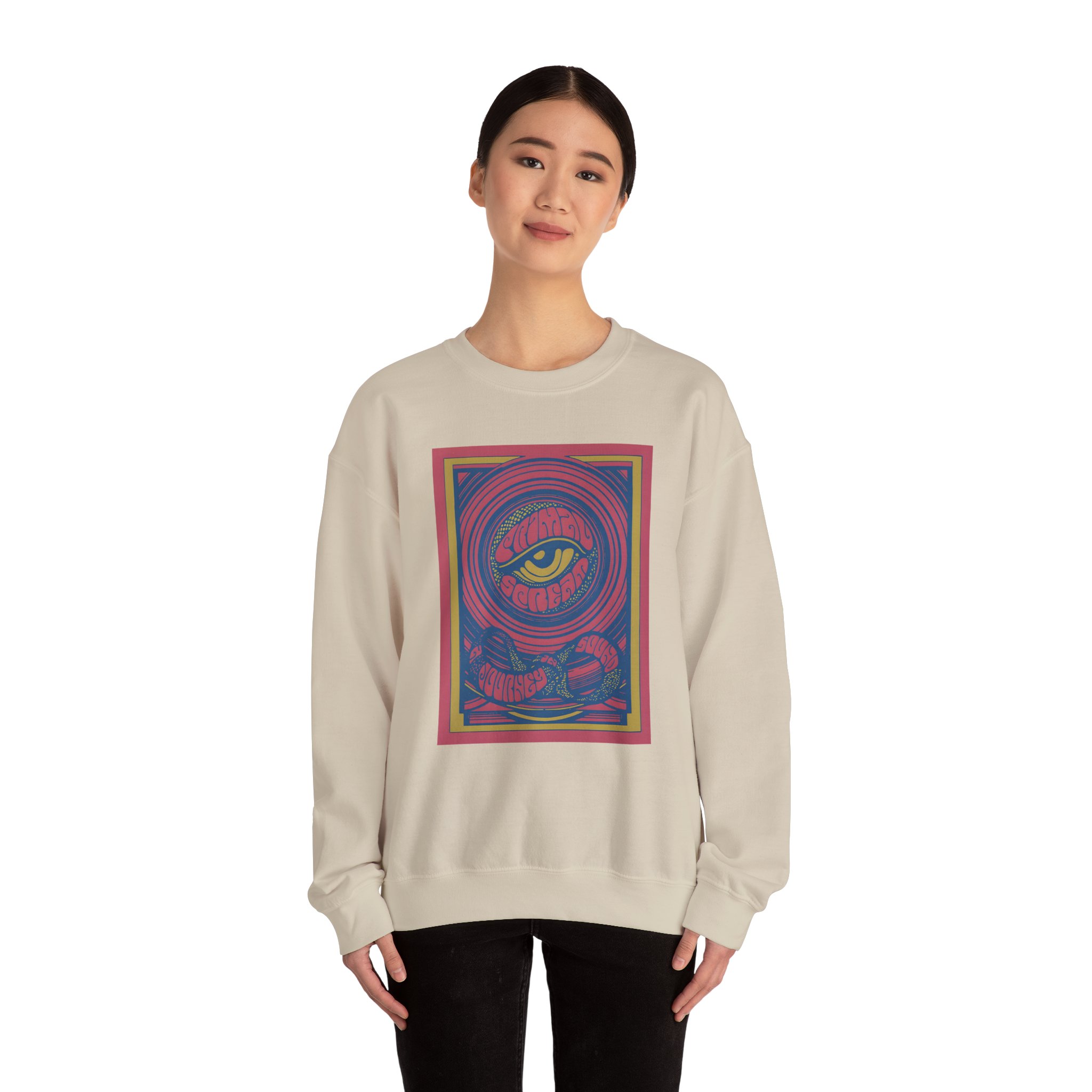 Primal Scream a Journey Into Sound Unisex Heavy Blendâ„¢ Crewneck Sweatshirt