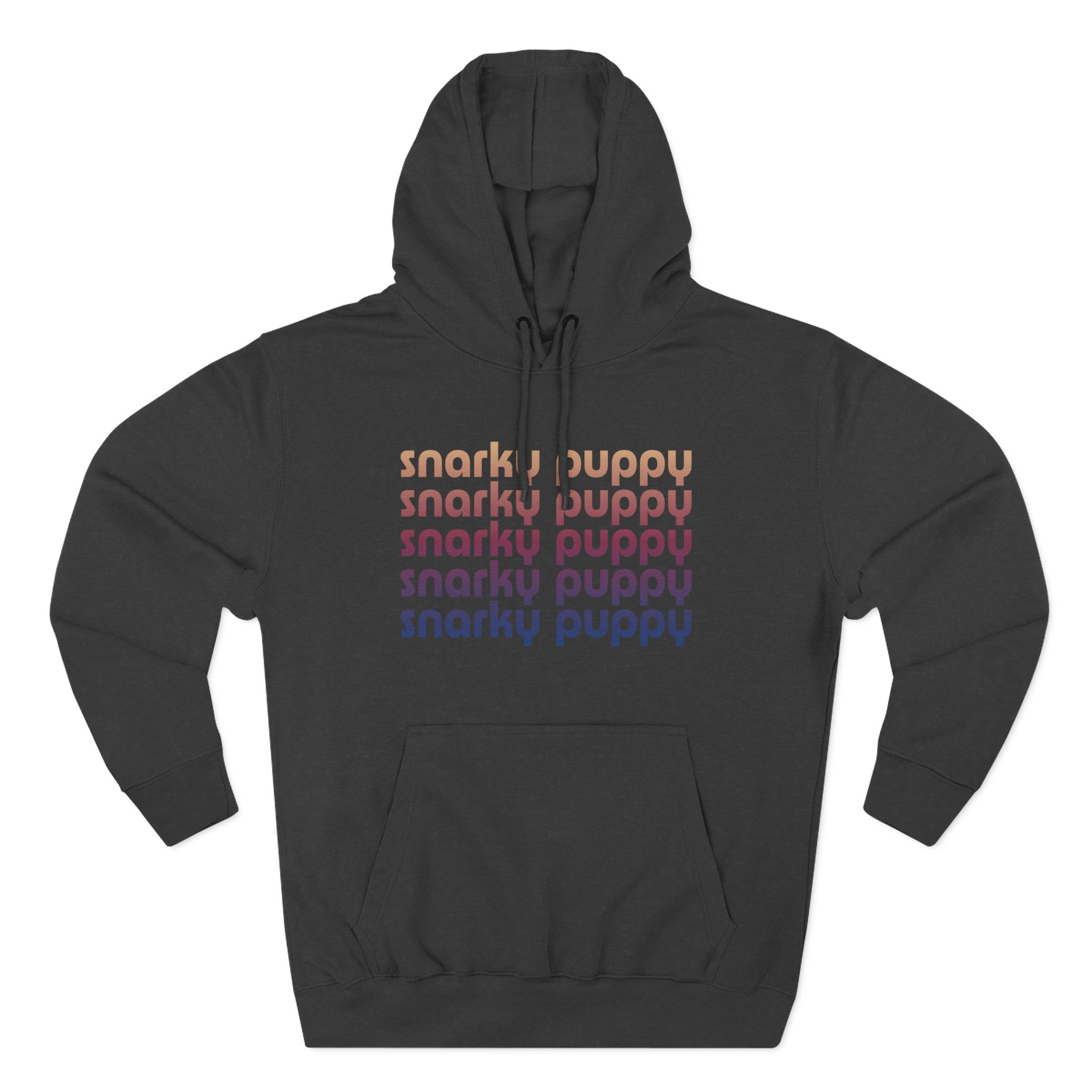 Snarky Puppy Repeating Logo Three-panel Fleece Hoodie