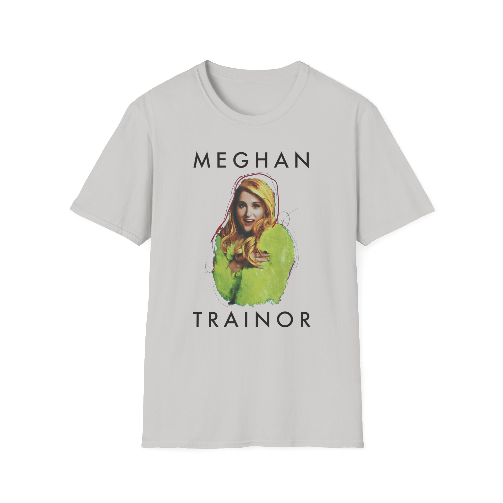 Meghan Trainor Title Pose Turquoise Unisex Softstyle T-Shirt
