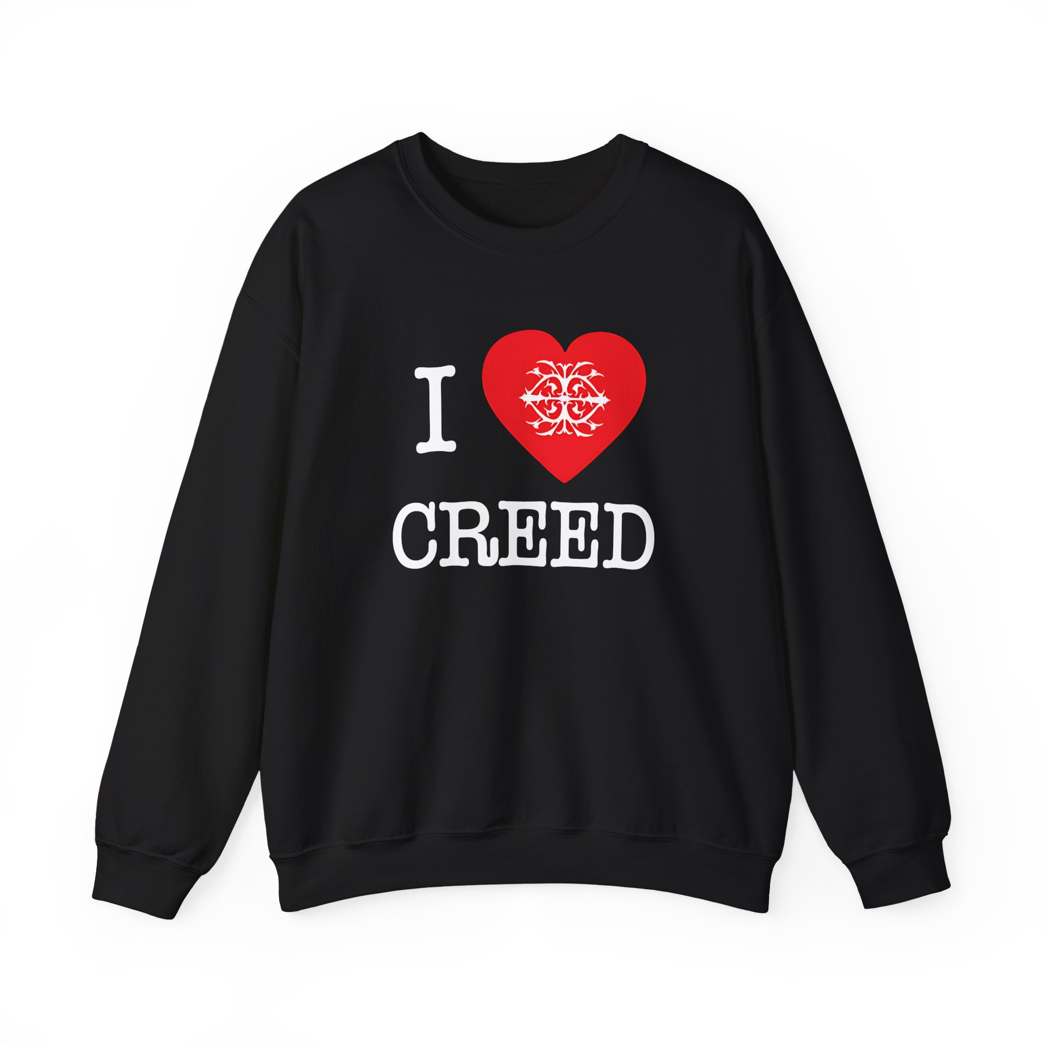 Creed, I Heart Creed Unisex Heavy Blendâ„¢ Crewneck Sweatshirt
