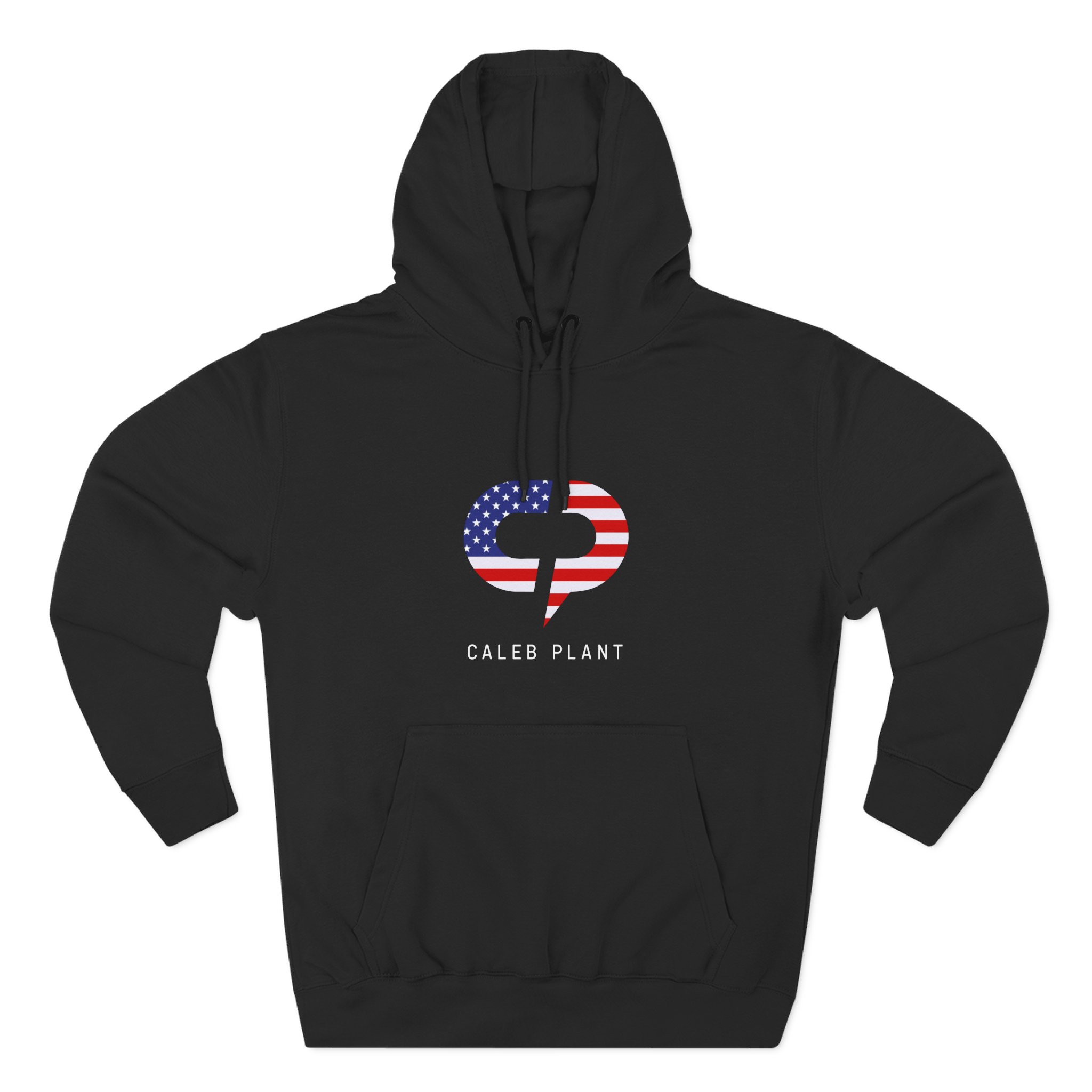 Caleb Plant Red, White and Blue Three-Panel Fleece Hoodie
