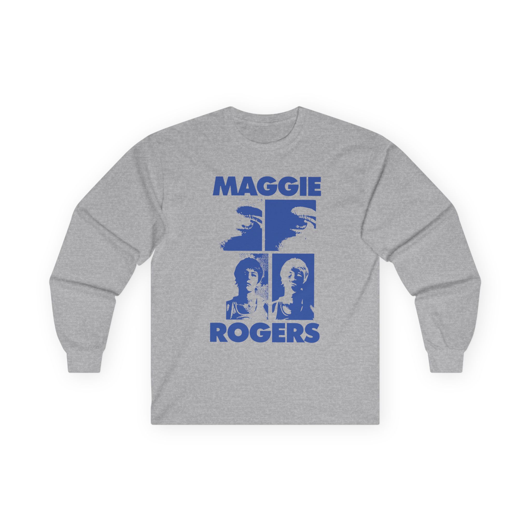 Maggie Rogers Mustard Grid Unisex Ultra Cotton Long Sleeve Tee