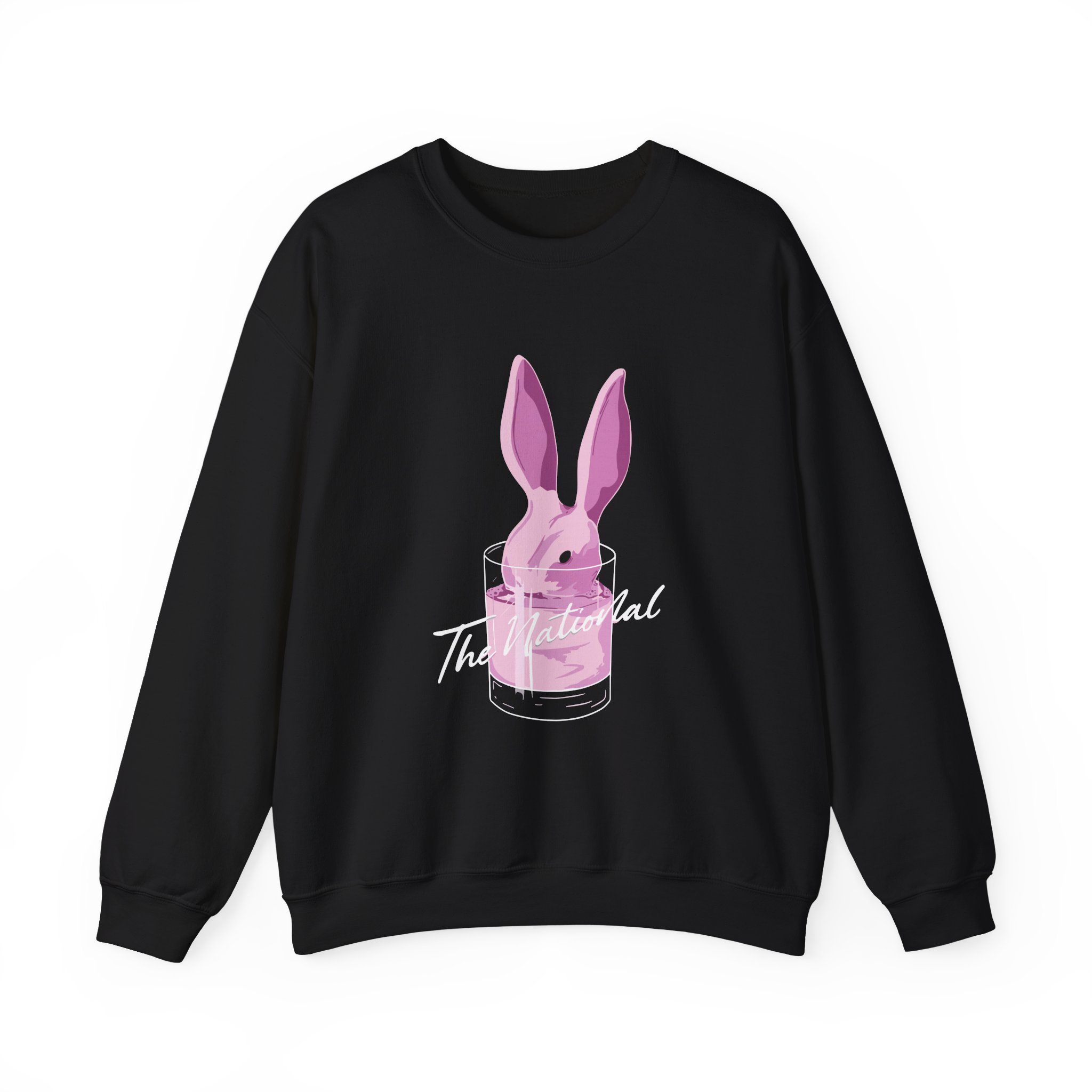 The National Pink Rabbits Unisex Heavy Blend Crewneck Sweatshirt