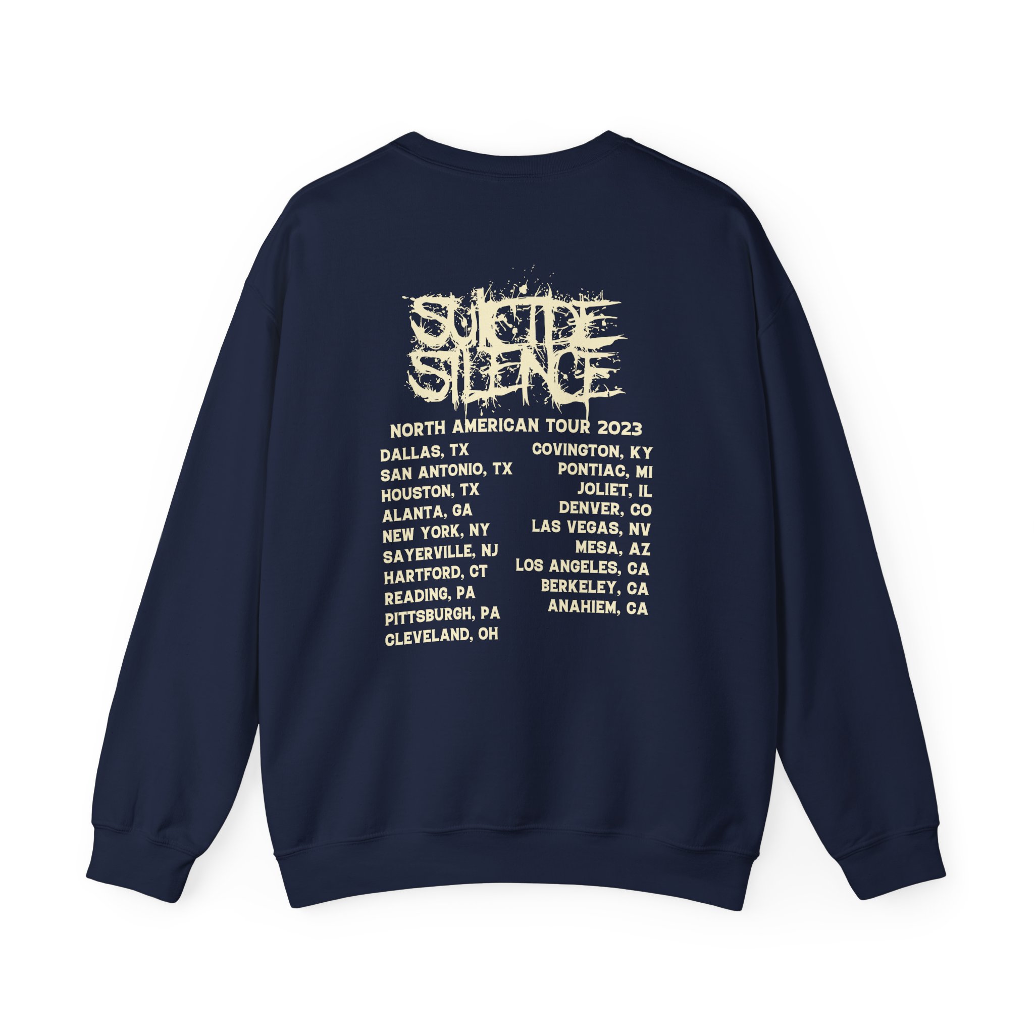 Suicide Silence Rymd Cover Tour 2023 Unisex Heavy Blendâ„¢ Crewneck Sweatshirt