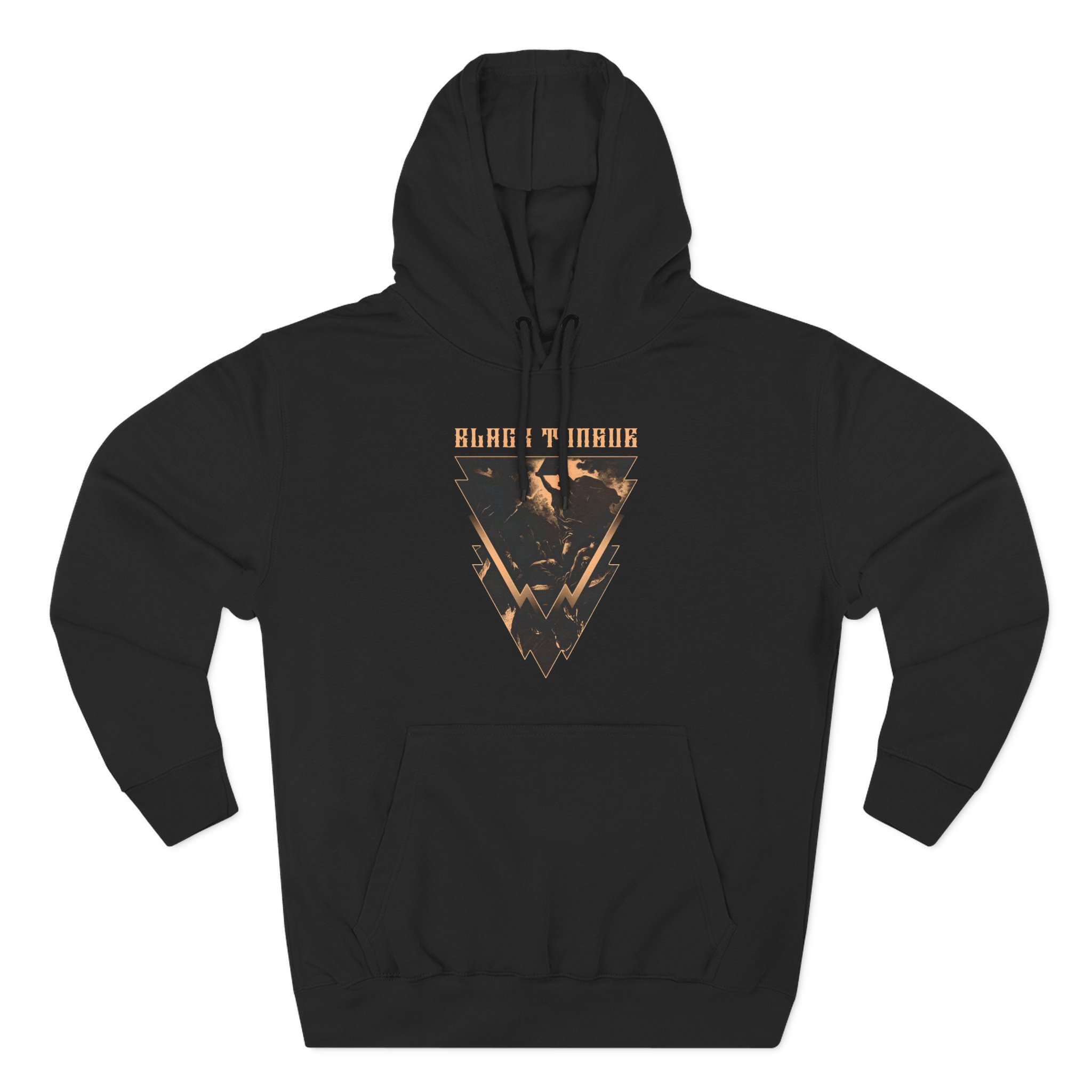 Black Tongue Born Hanged Three-Panel Fleece Hoodie
