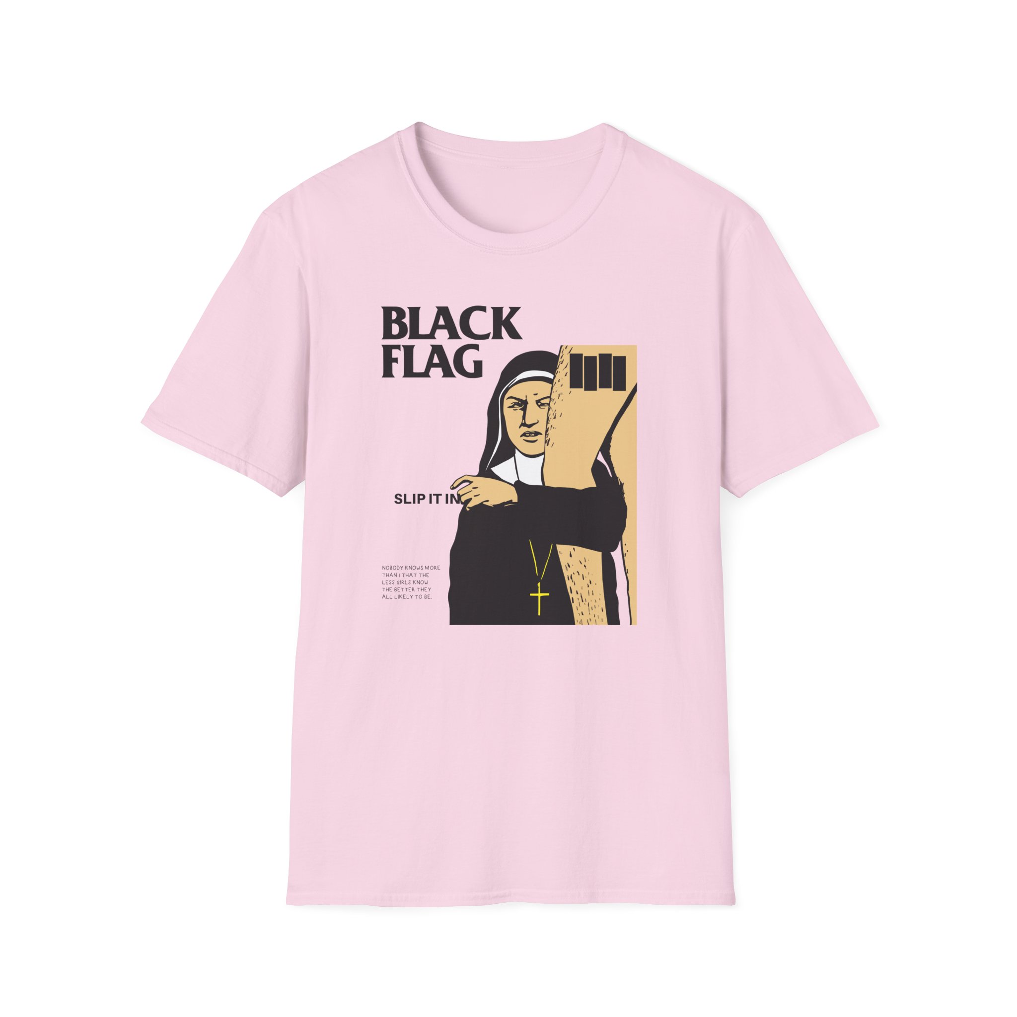 Black Flag Slip It in Unisex Softstyle T-Shirt