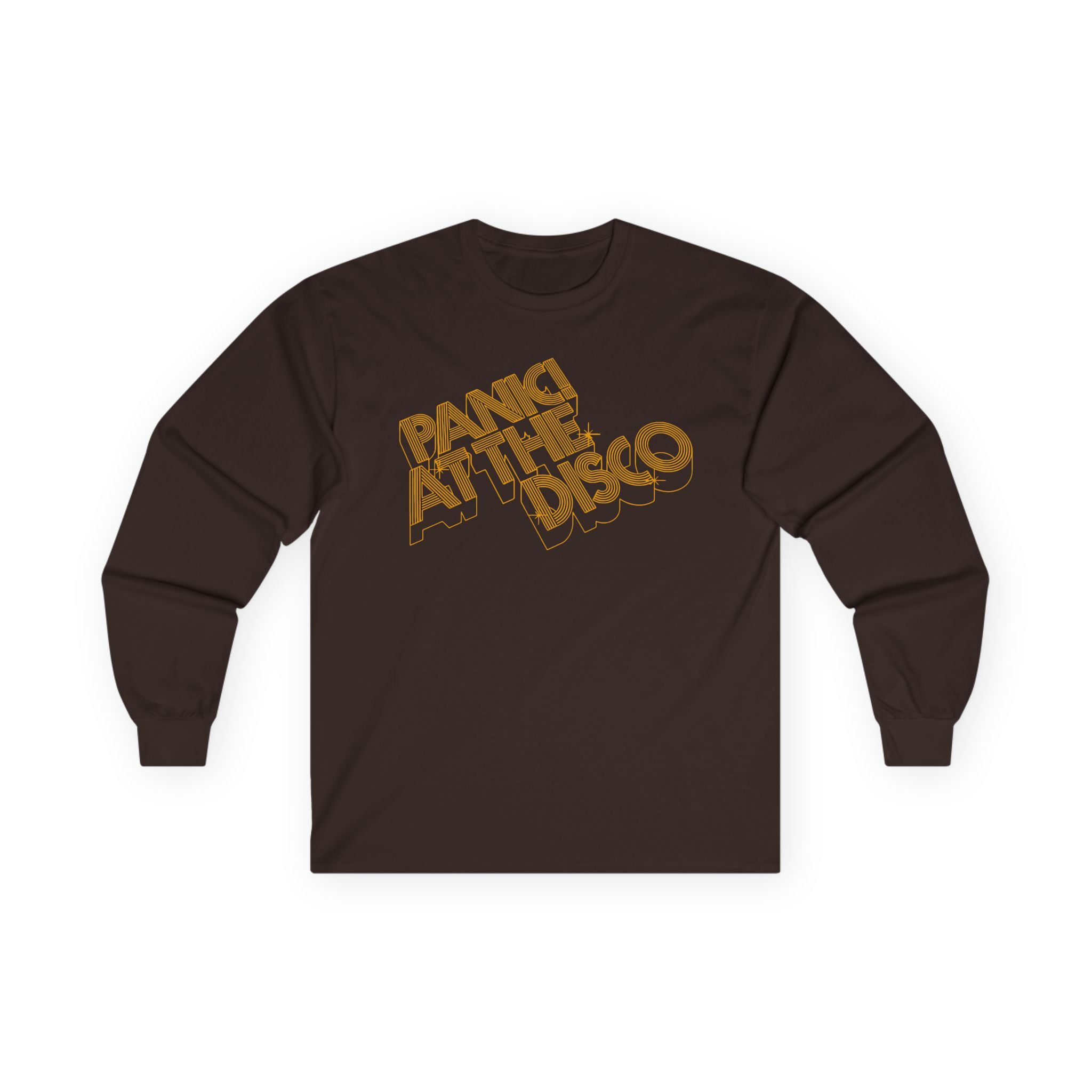Panic at the Disco 3-d Gold Logo Unisex Ultra Cotton Long Sleeve Tee