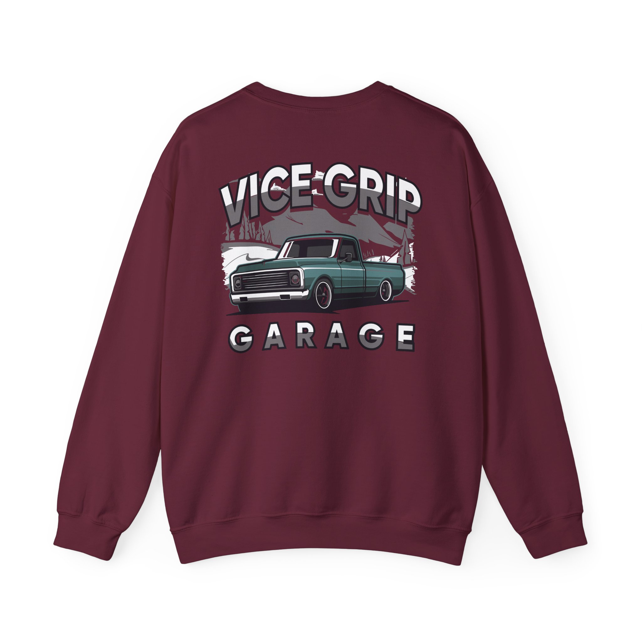 Vicegripgarage Winter Truck Unisex Heavy Blendâ„¢ Crewneck Sweatshirt