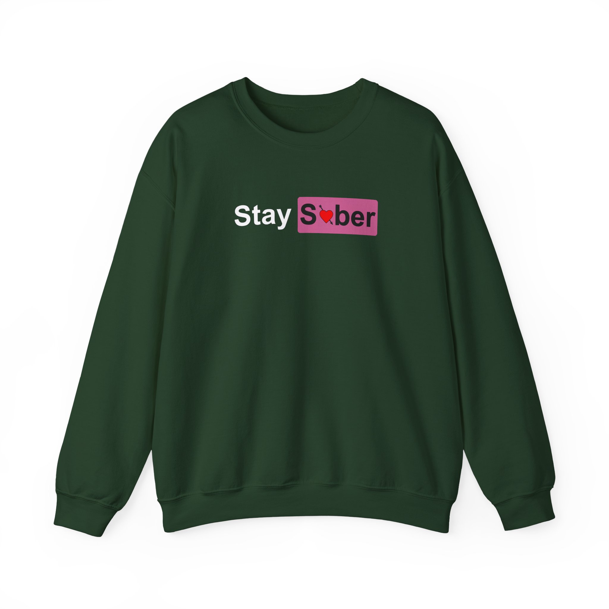 D’aydrian Harding Stay Sober Valentine's Day Unisex Heavy Blend™ Crewneck Sweatshirt