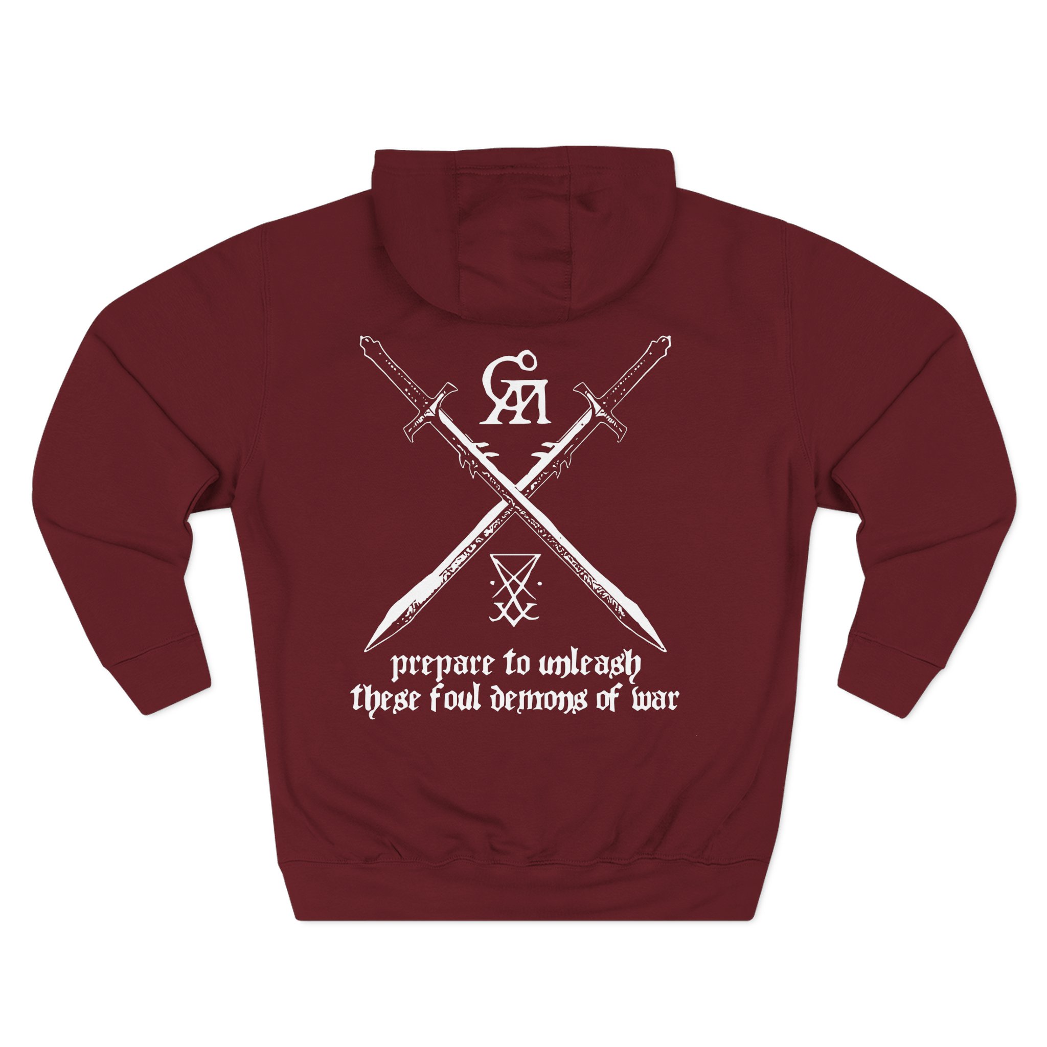 Goatwhore no Mercy Three-Panel Fleece Hoodie