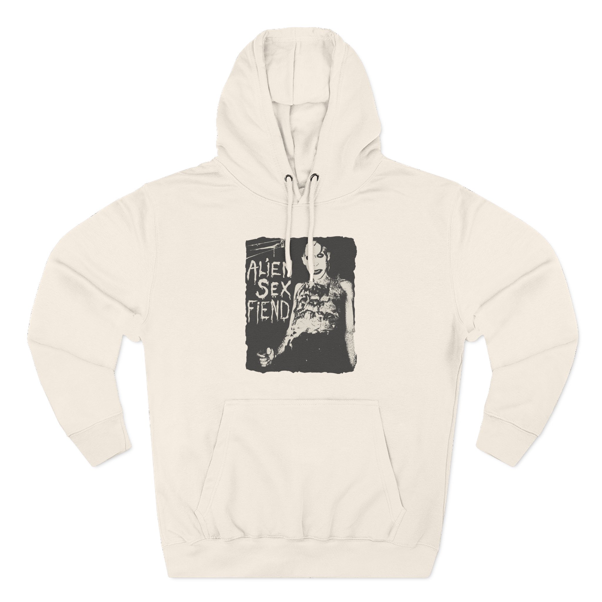 Alien Sex Fiend Nik Fiend Three-Panel Fleece Hoodie