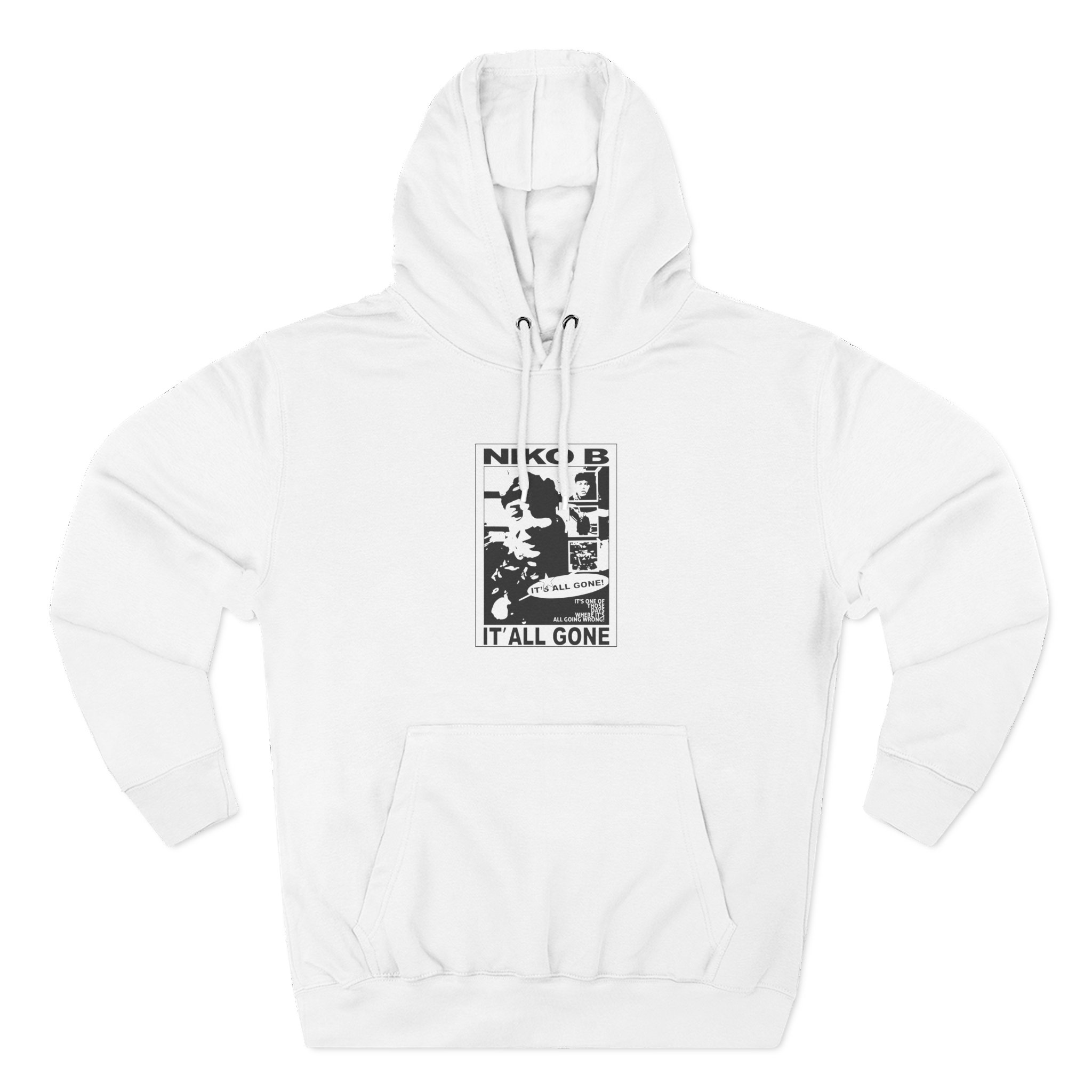 Niko B Its All Gone Three-panel Fleece Hoodie