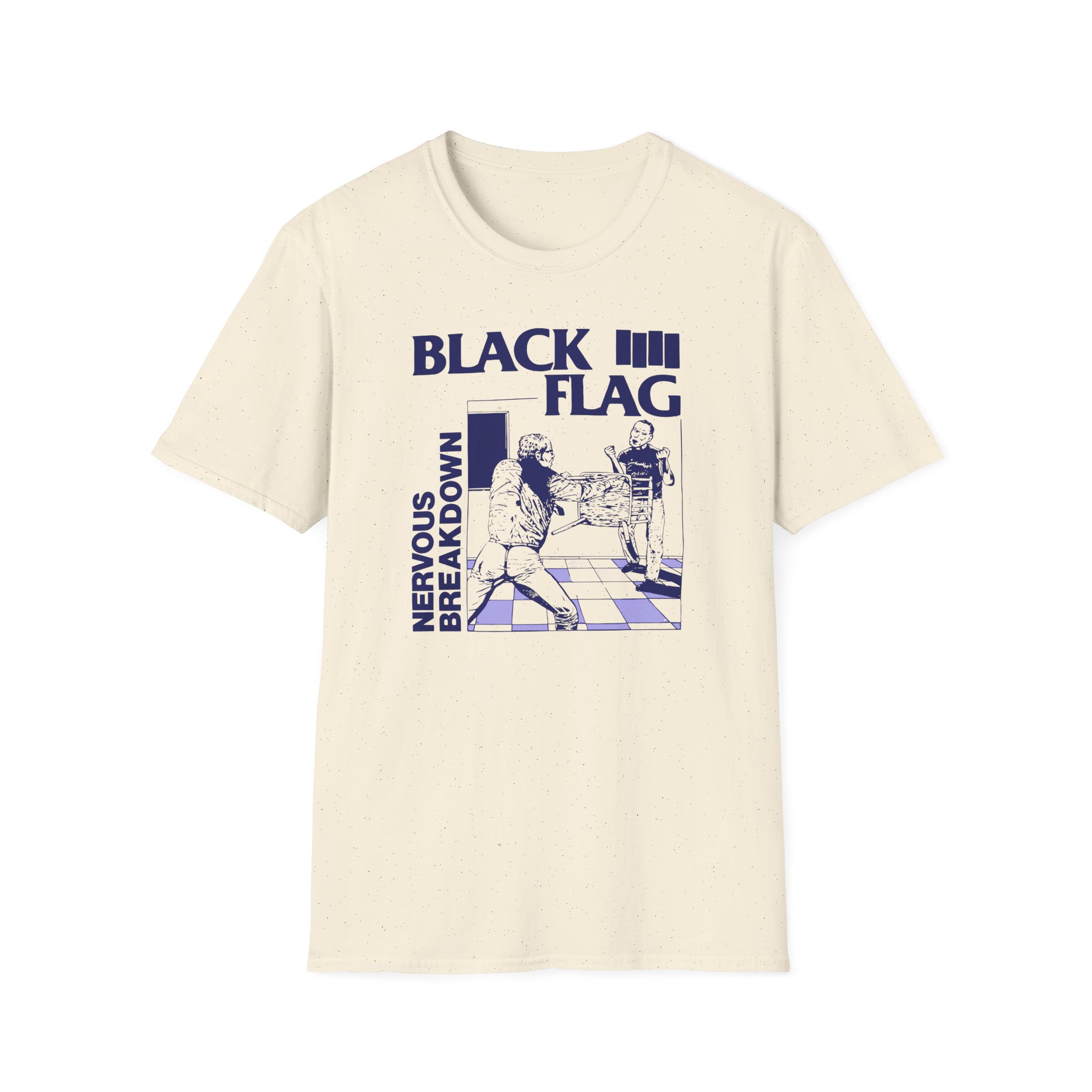Black Flag Nervous Breakdown Unisex Softstyle T-Shirt