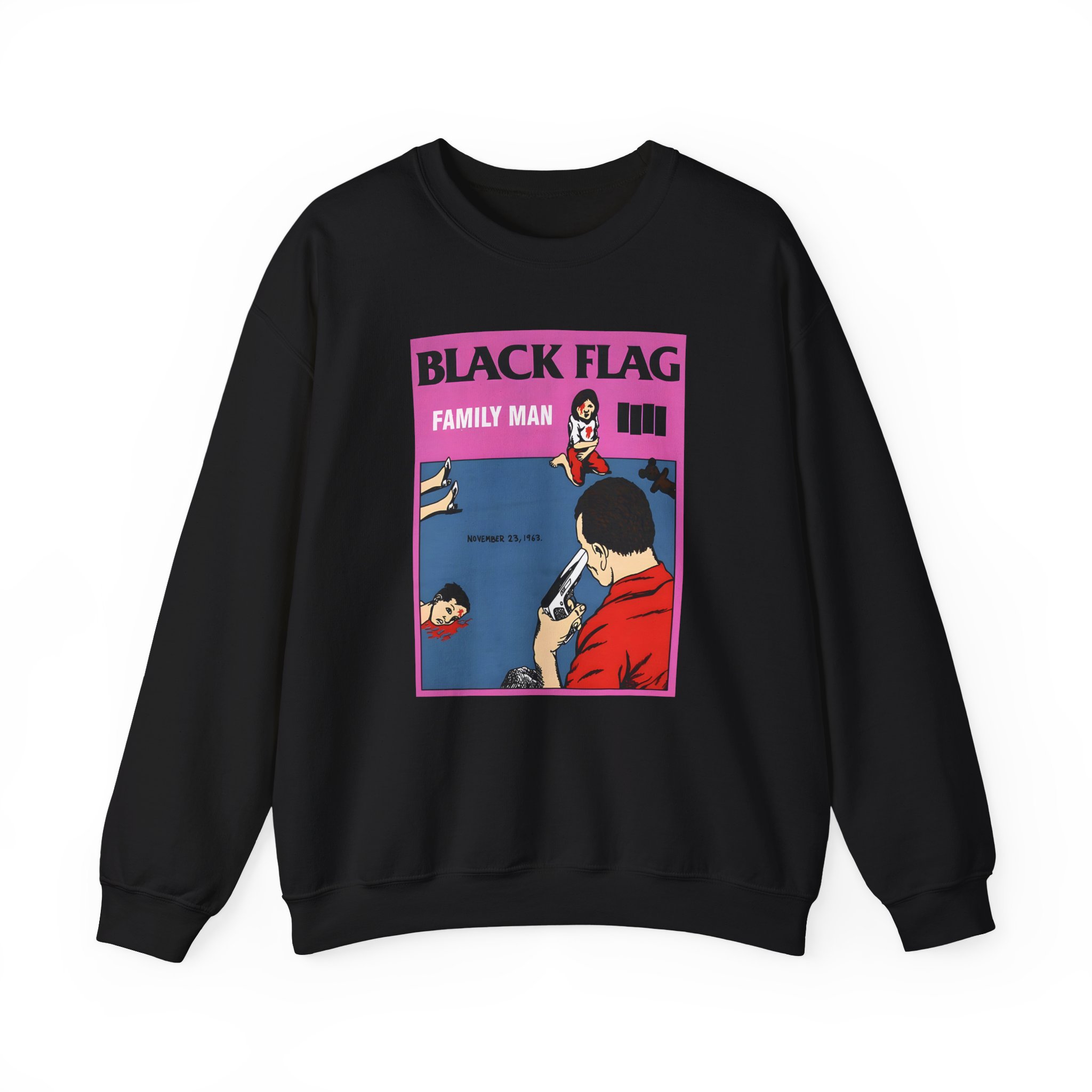 Black Flag Family Man Unisex Heavy Blendâ„¢ Crewneck Sweatshirt