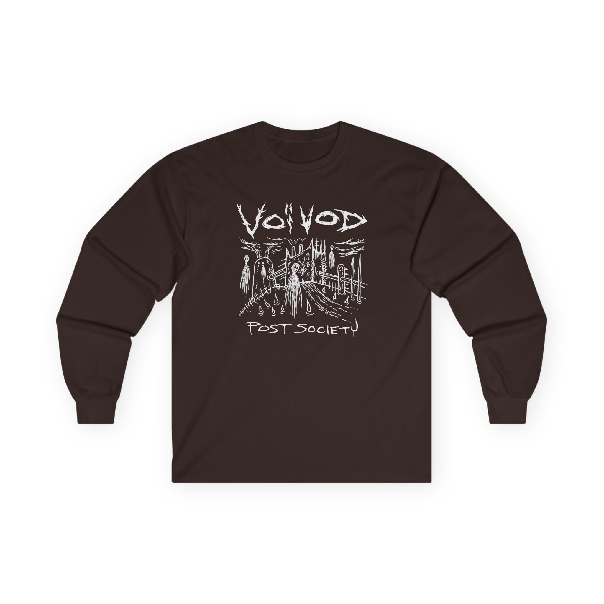 Voivod Post Society V1 Unisex Ultra Cotton Long Sleeve Tee