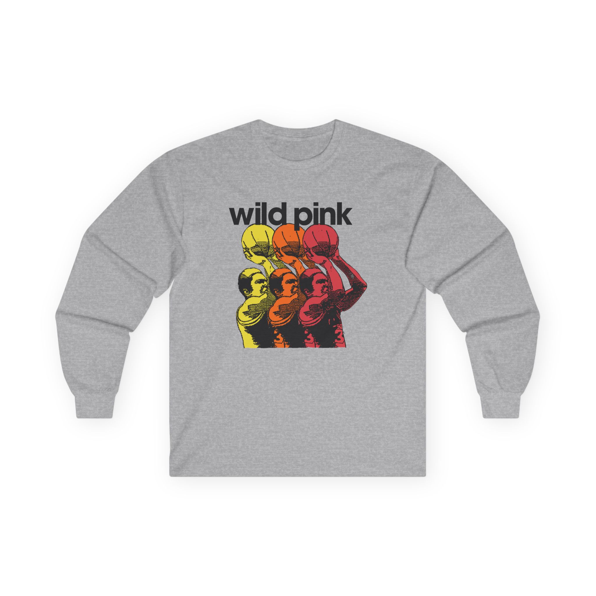 Wild Pink Basketball Unisex Ultra Cotton Long Sleeve Tee