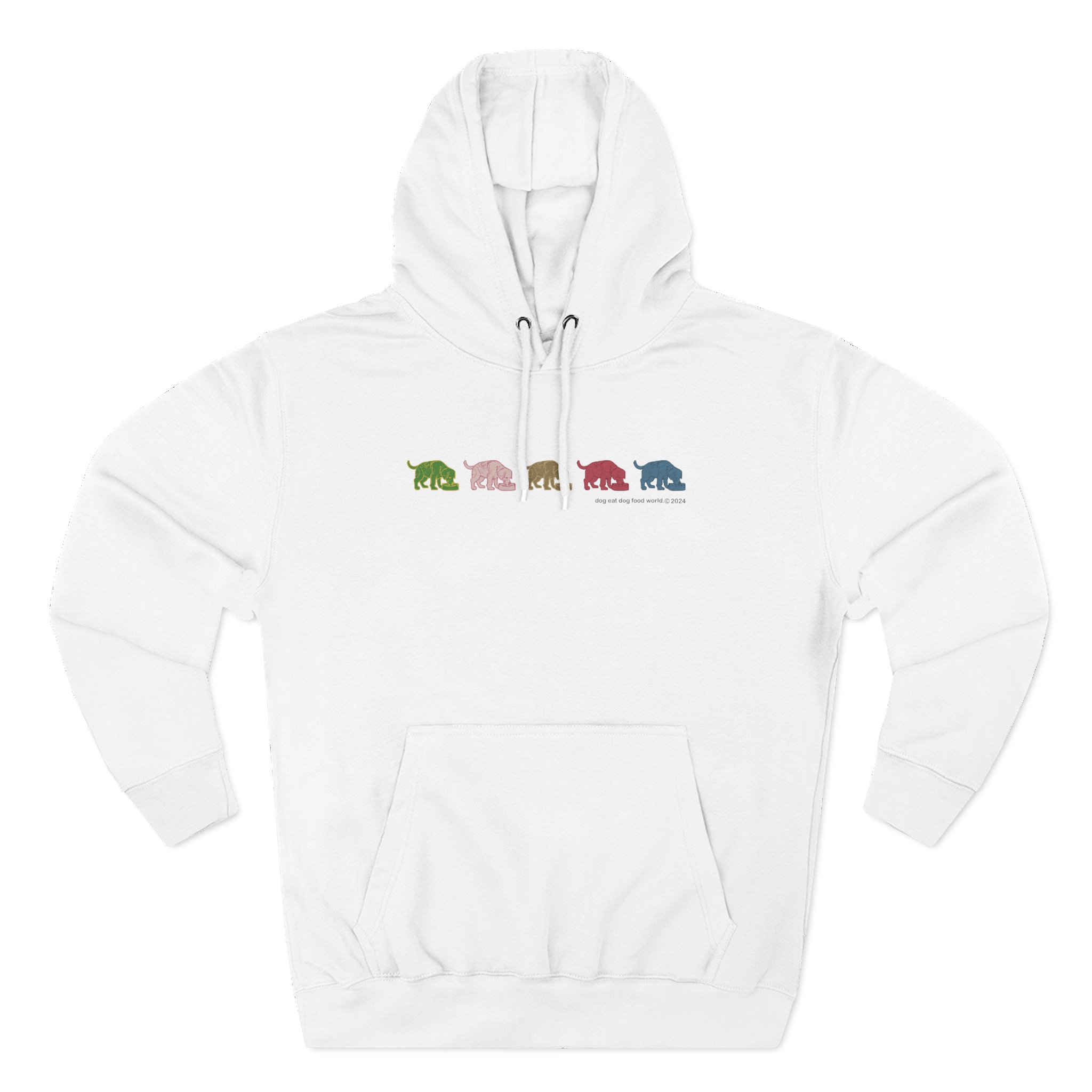 Niko B 5 Dogs Three-panel Fleece Hoodie