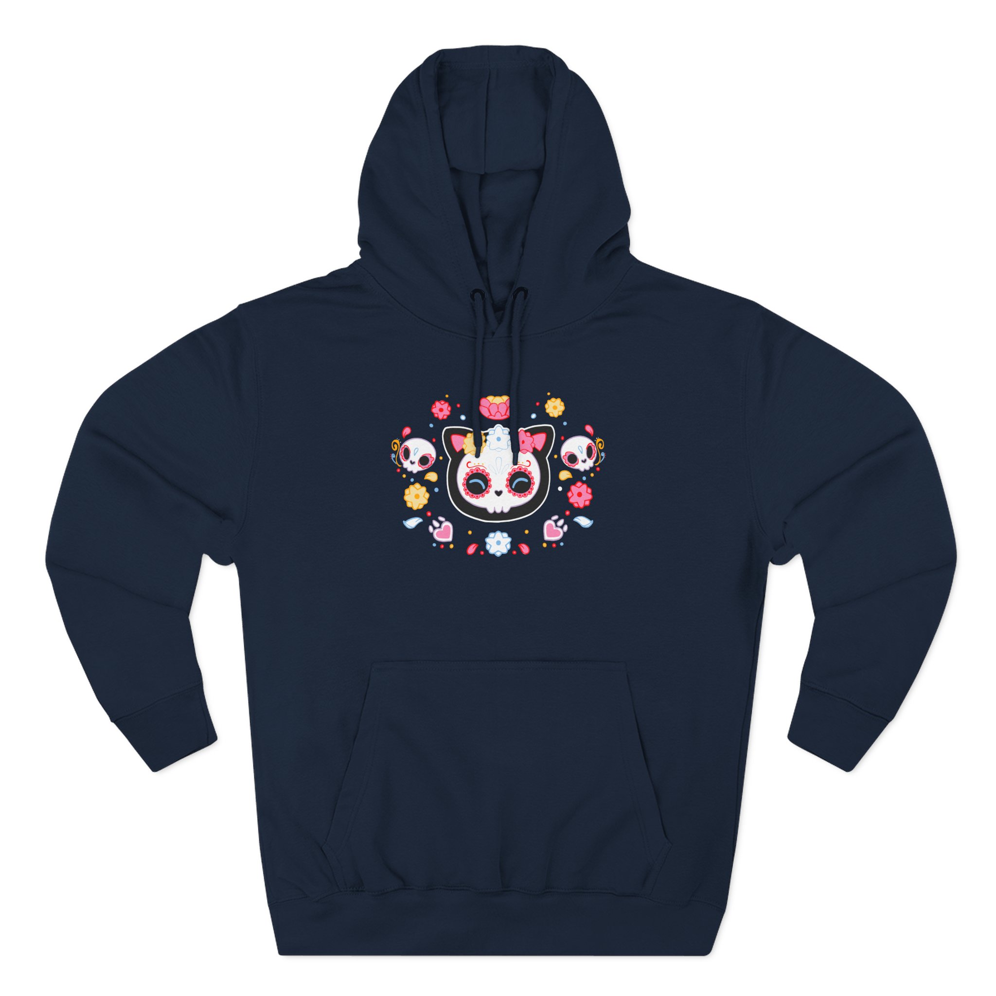 Aphmau Sugar Skull Cat Three-Panel Fleece Hoodie