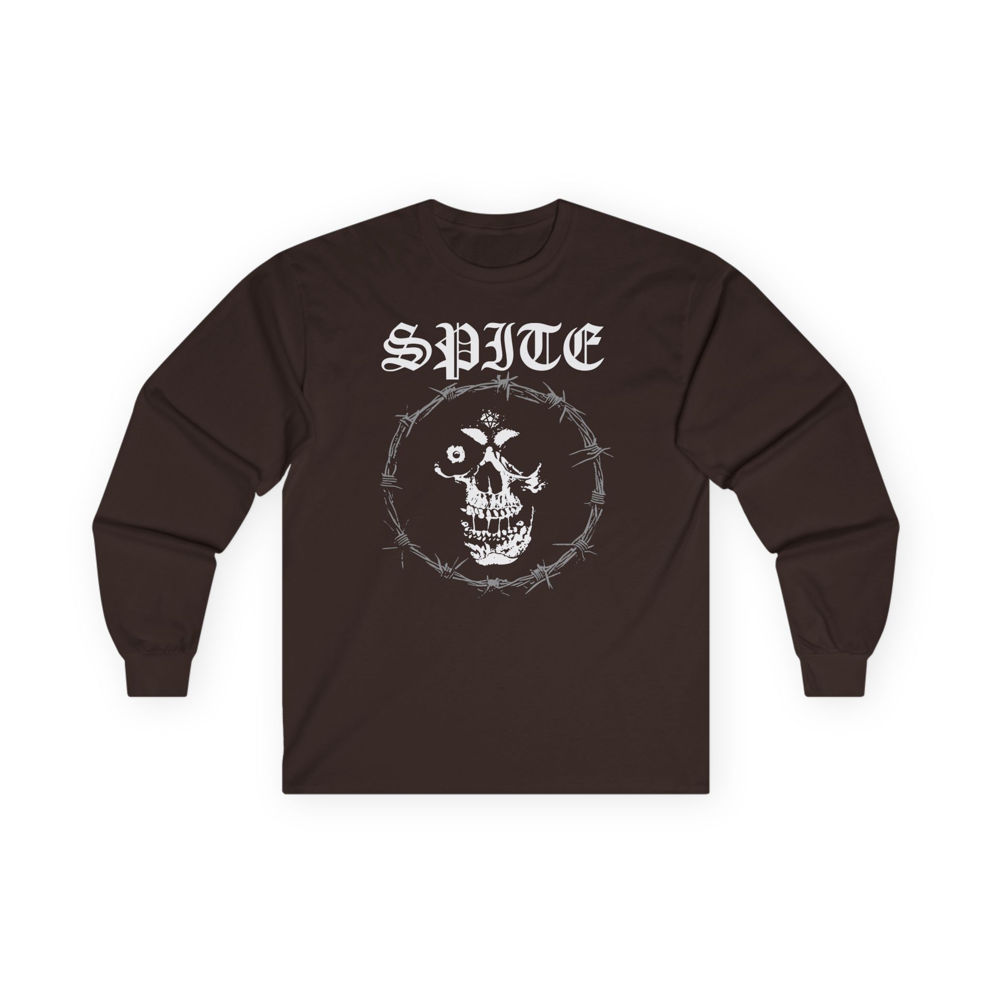 Spite Barbed Skull Unisex Ultra Cotton Long Sleeve Tee